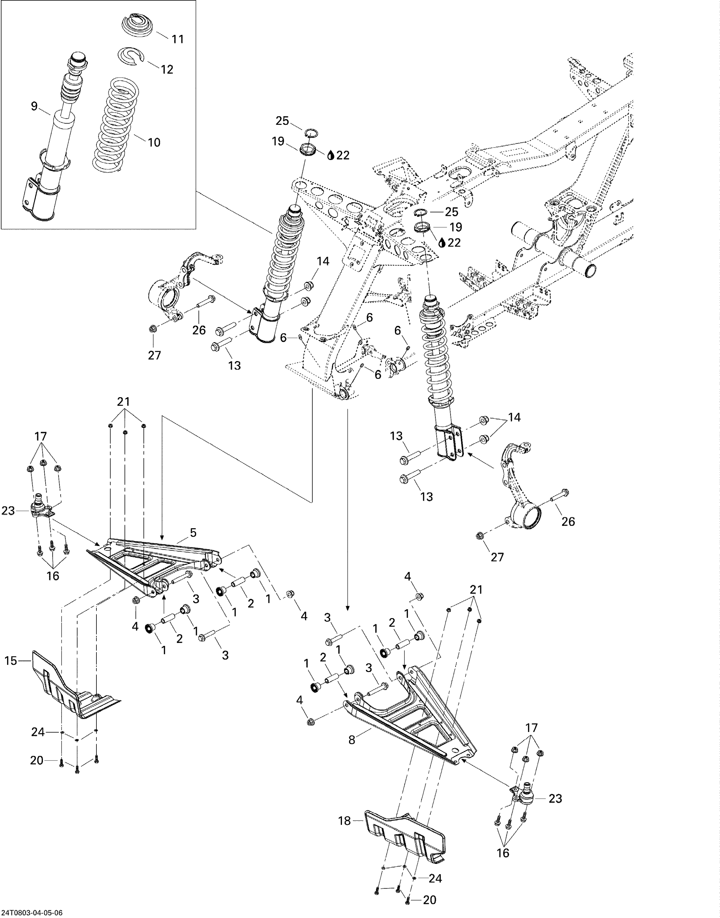 Схема узла: Front Suspension