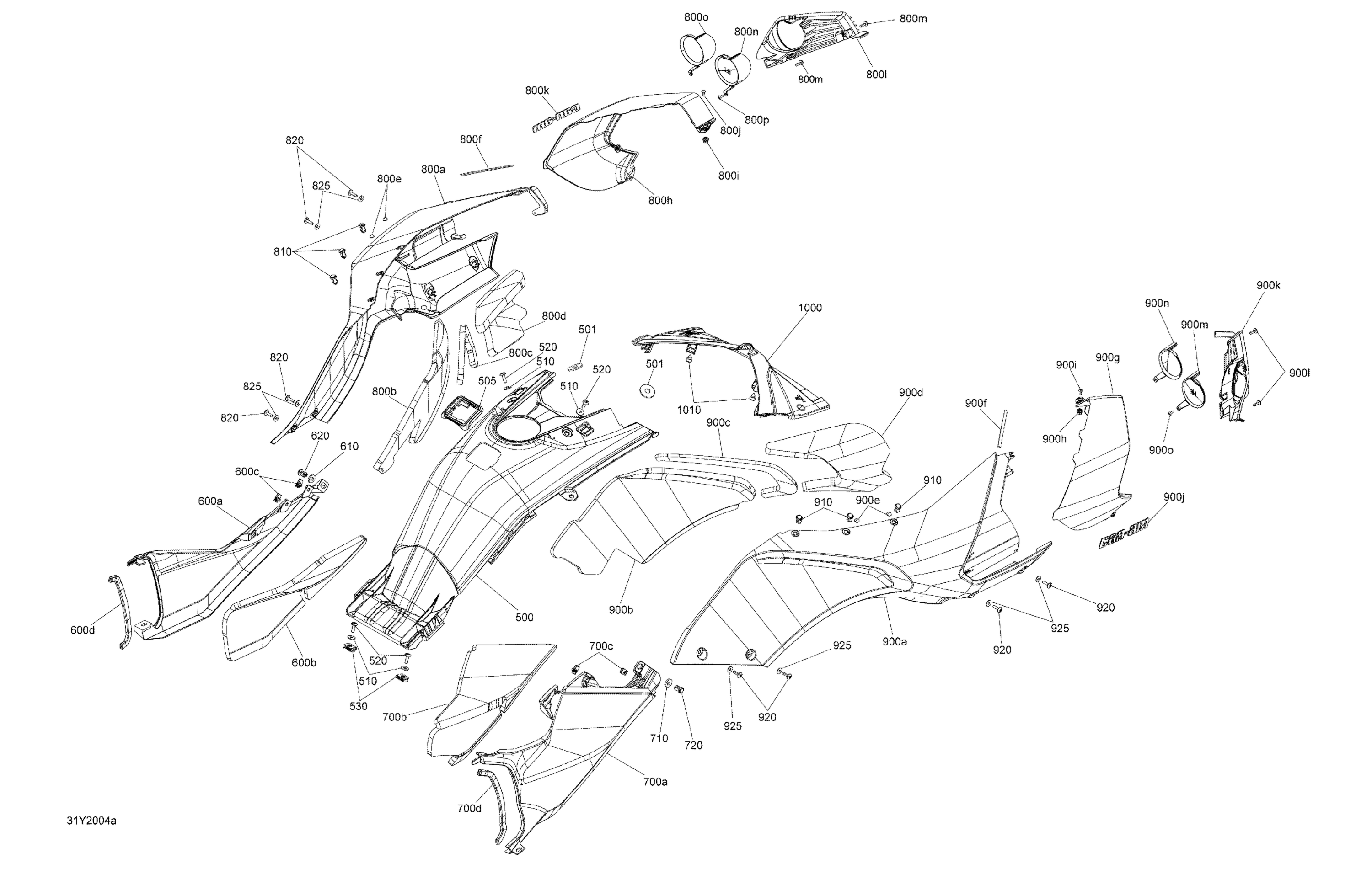 Схема узла: Body And Accessories Fairing