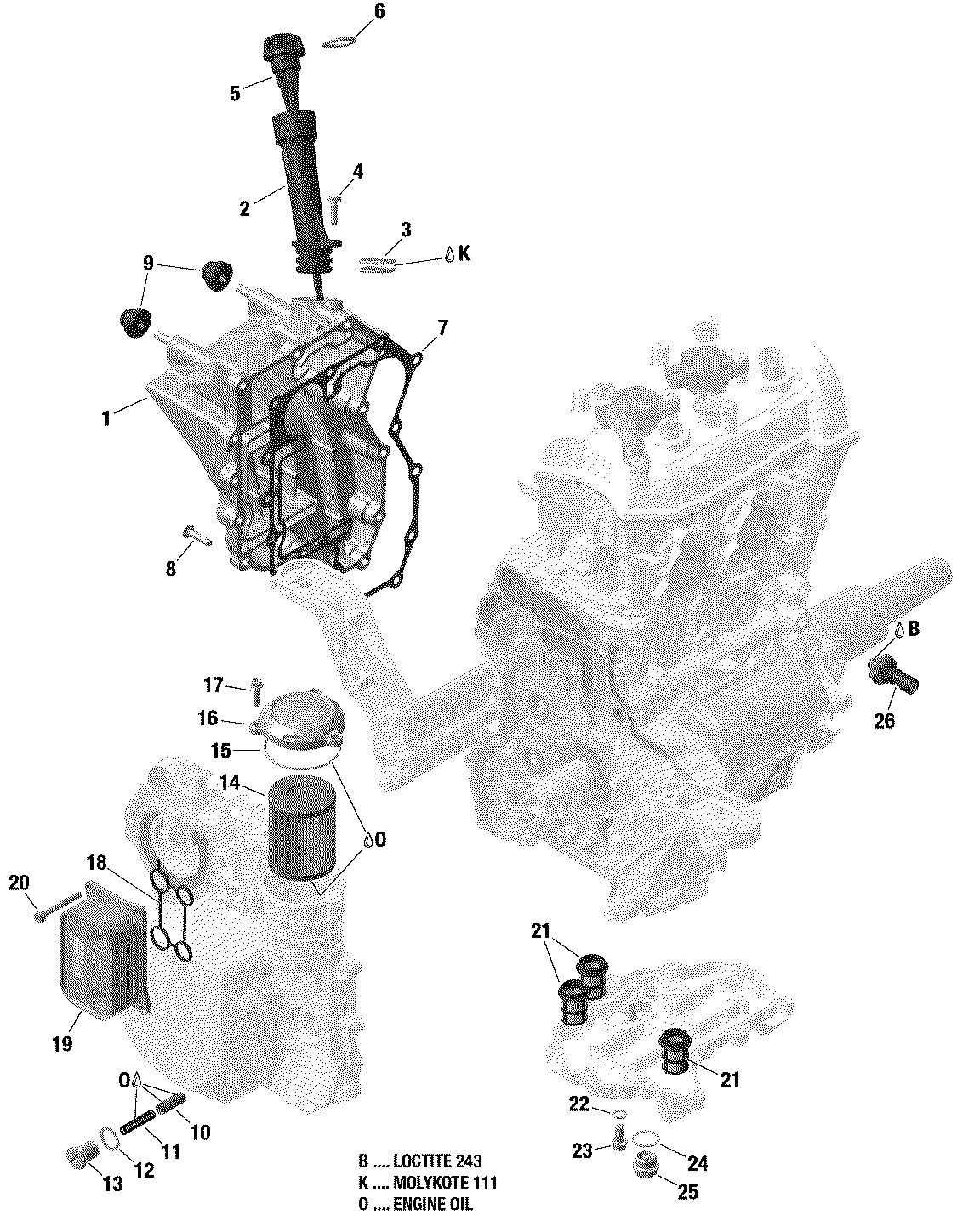 01 ROTAX - Engine - Lubrication - System - 600 ACE