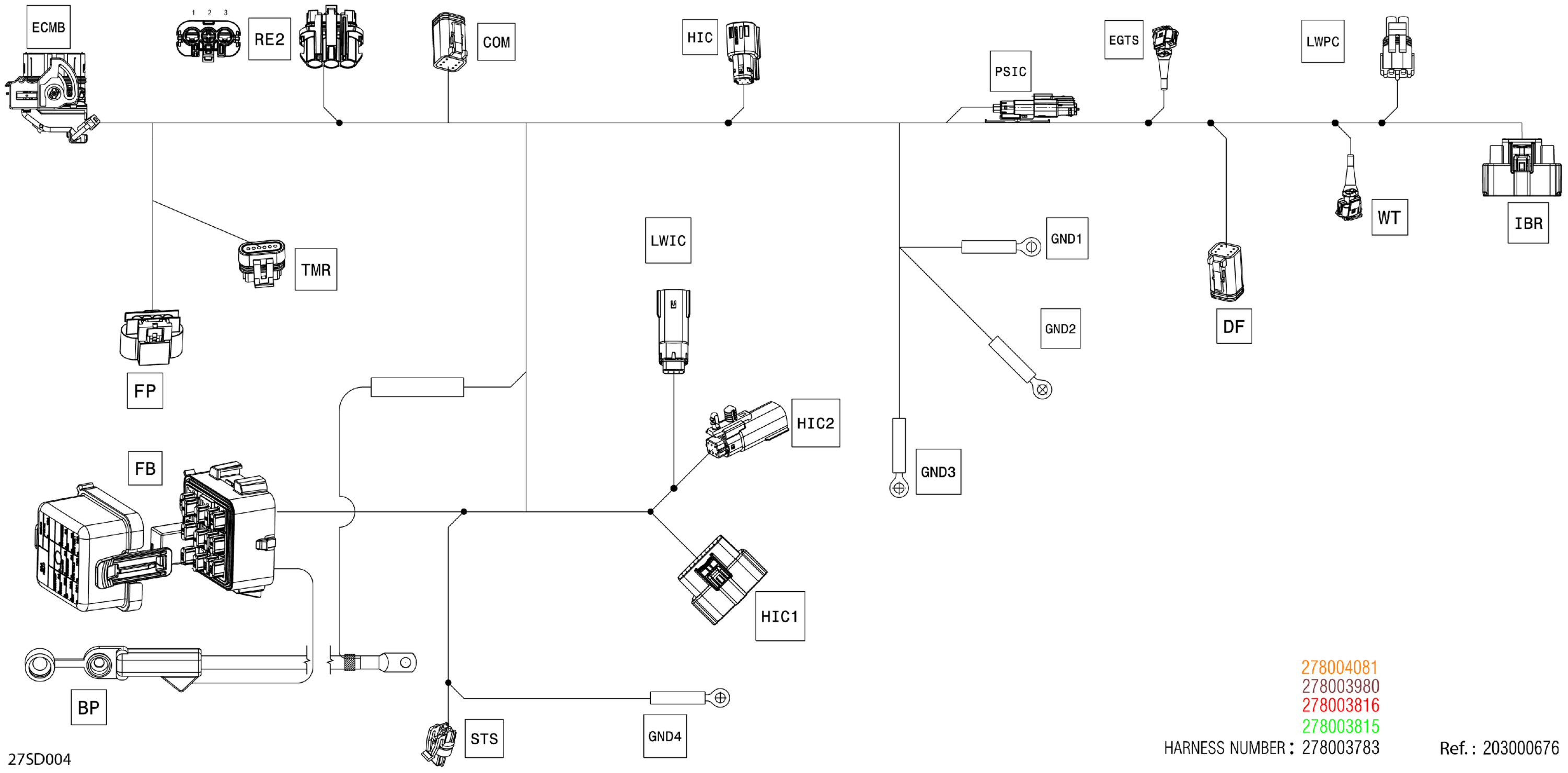 Electric - Main Harness - 278003783