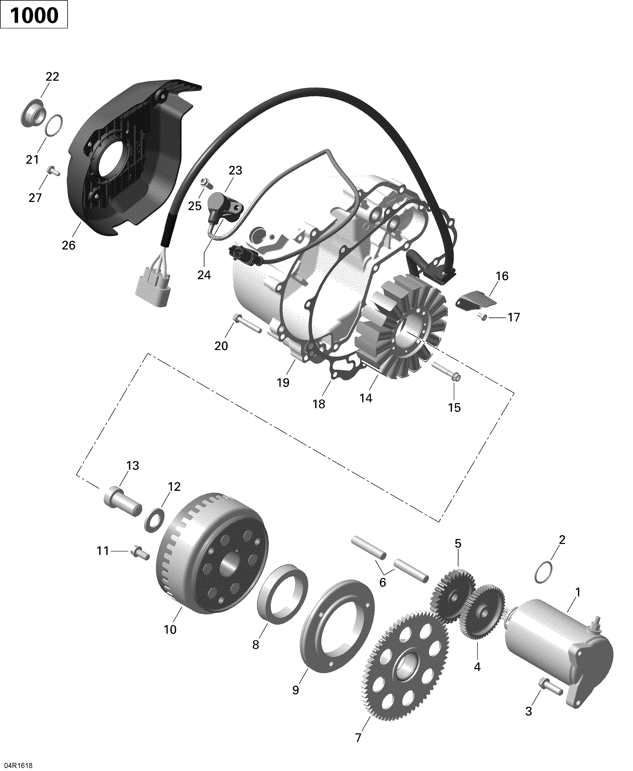 Magneto and Electric Starter - 1000 EFI