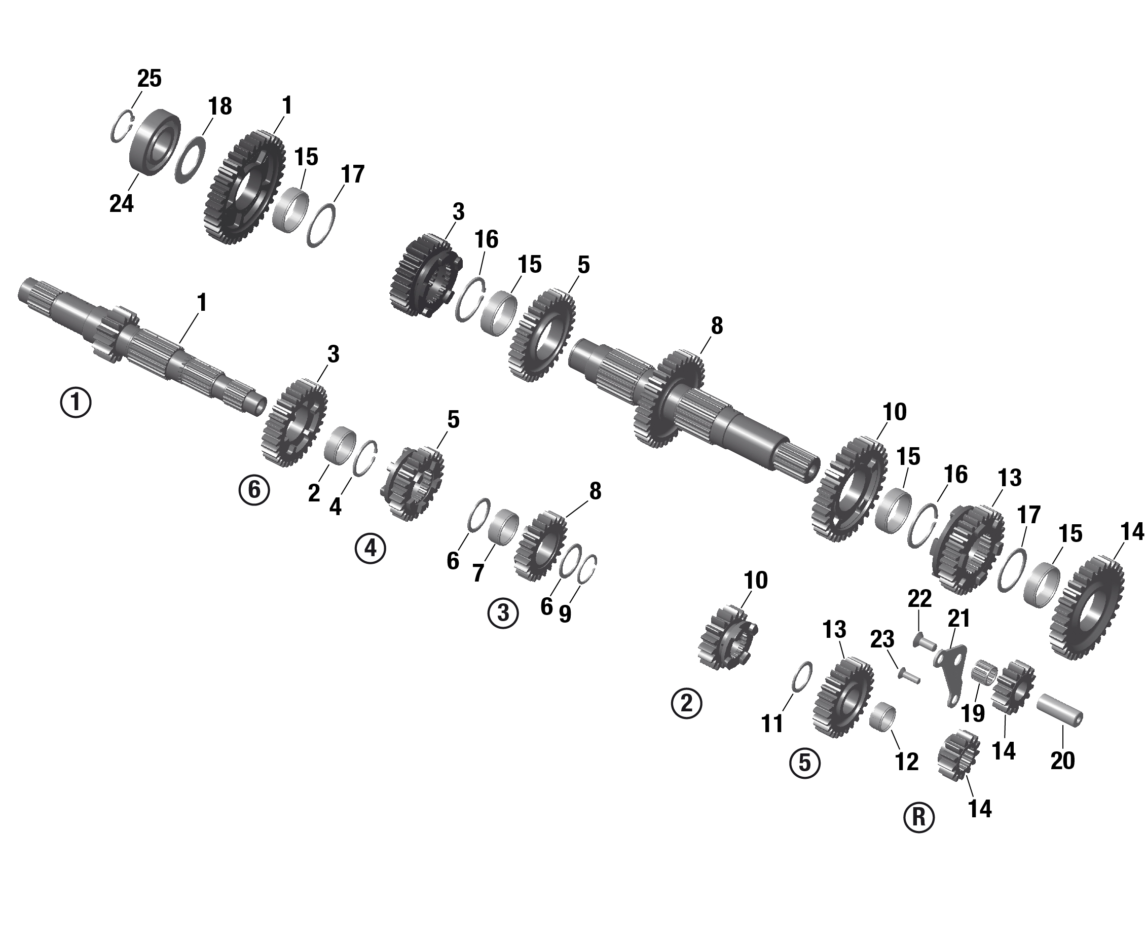 Схема узла: ROTAX - GearBox