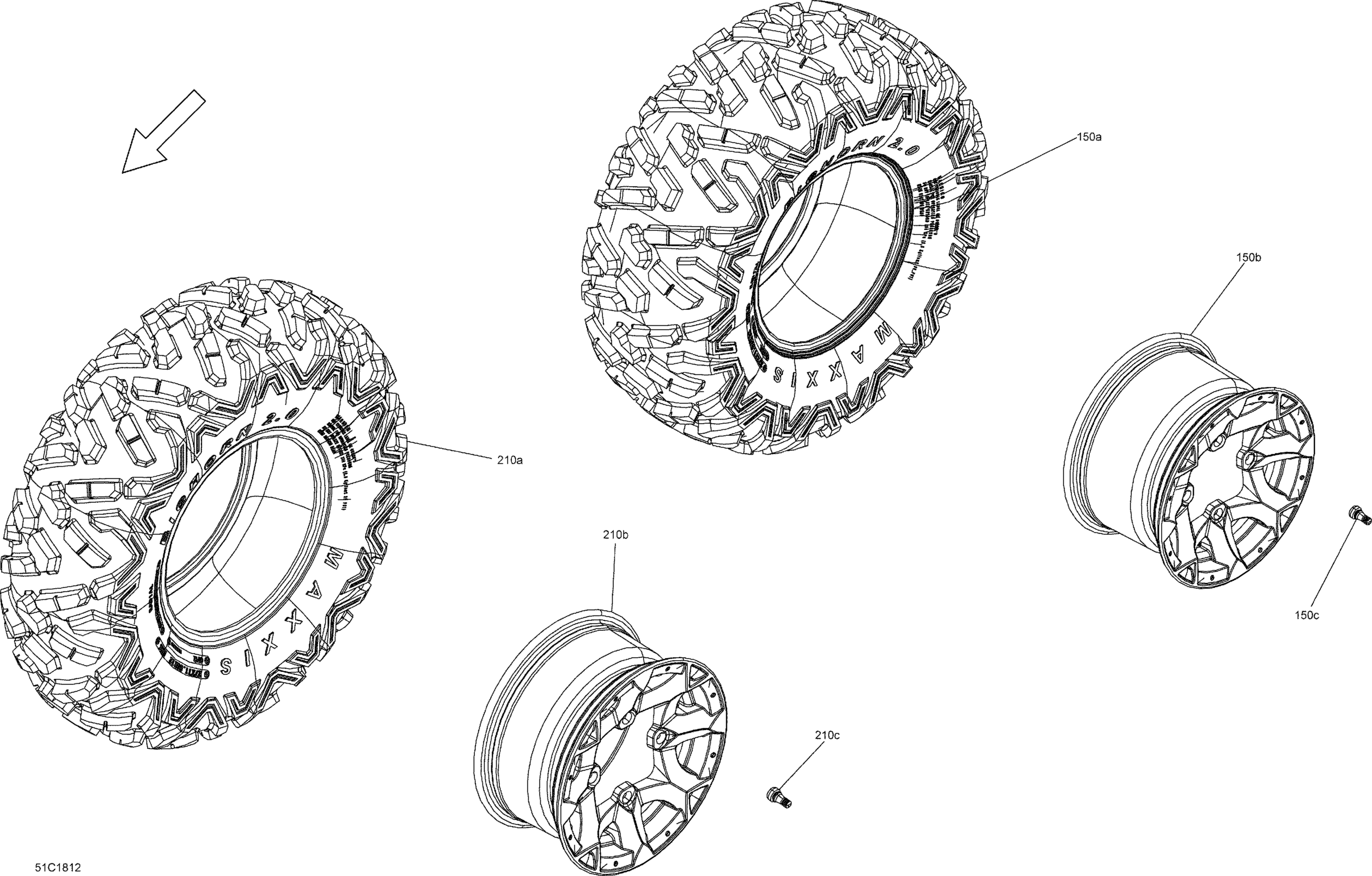 Wheels And Tires Traxter - Package STD