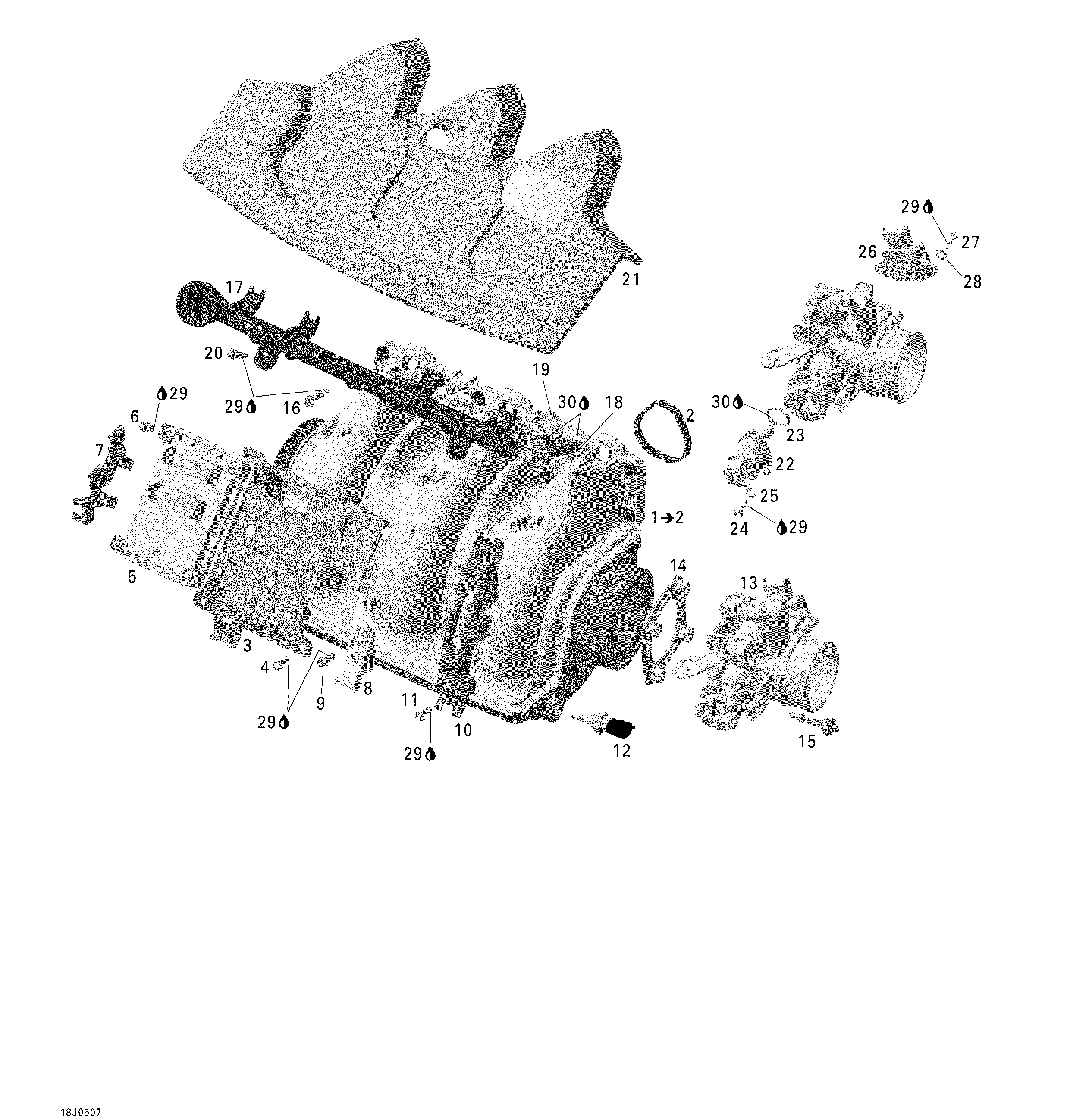 Схема узла: Air Intake Manifold