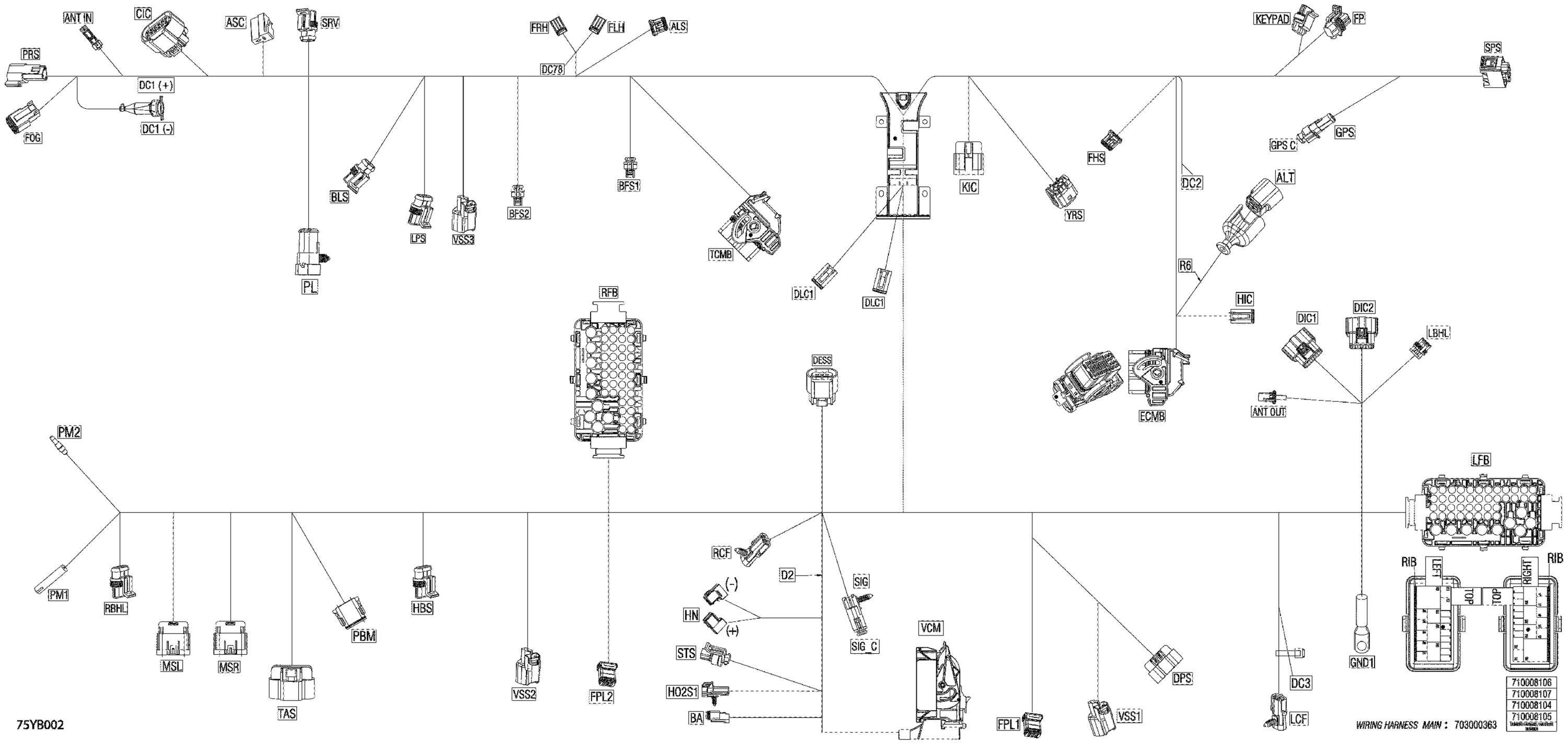 Electric - Main Harness