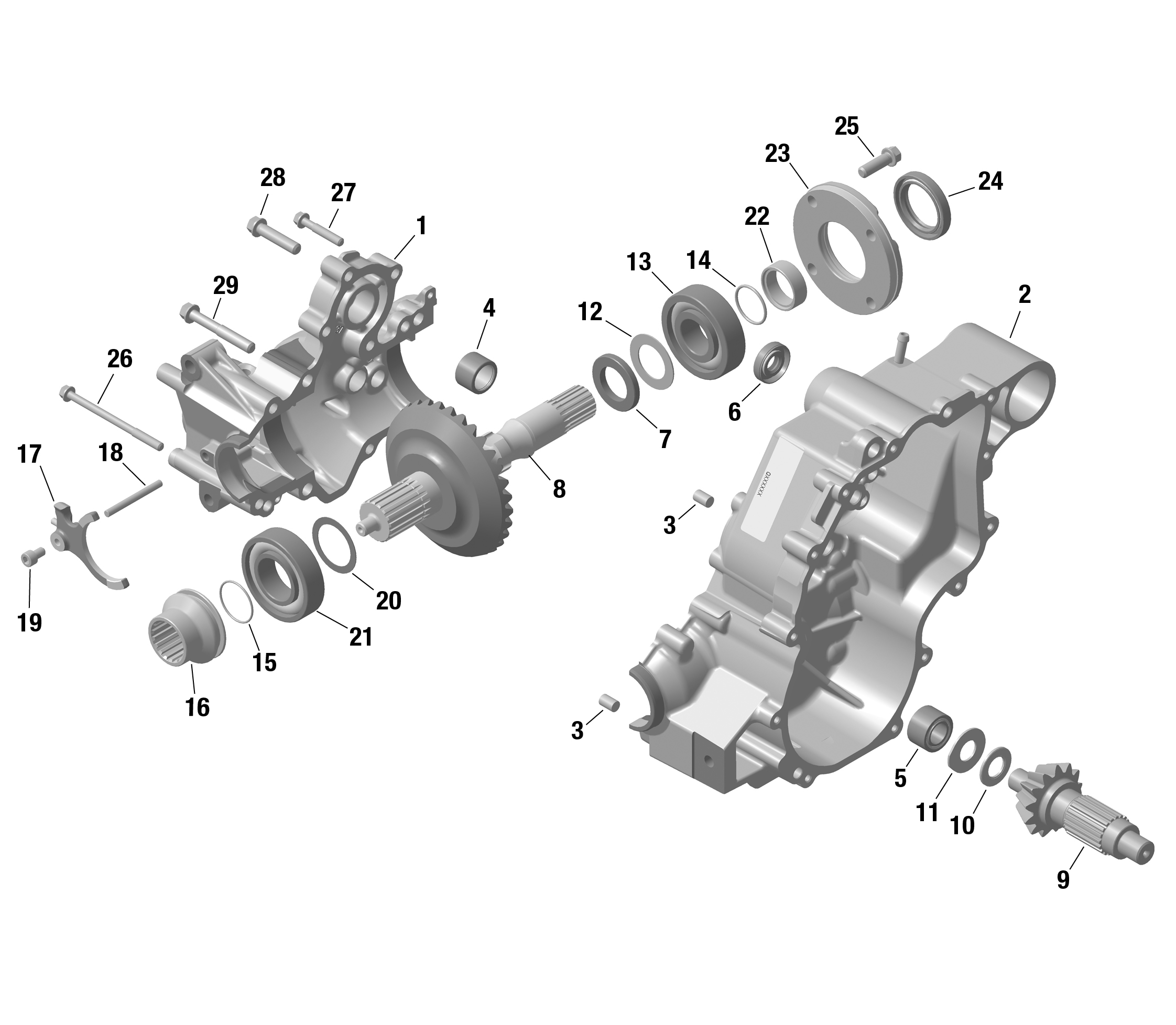 Схема узла: ROTAX - GearBox 1