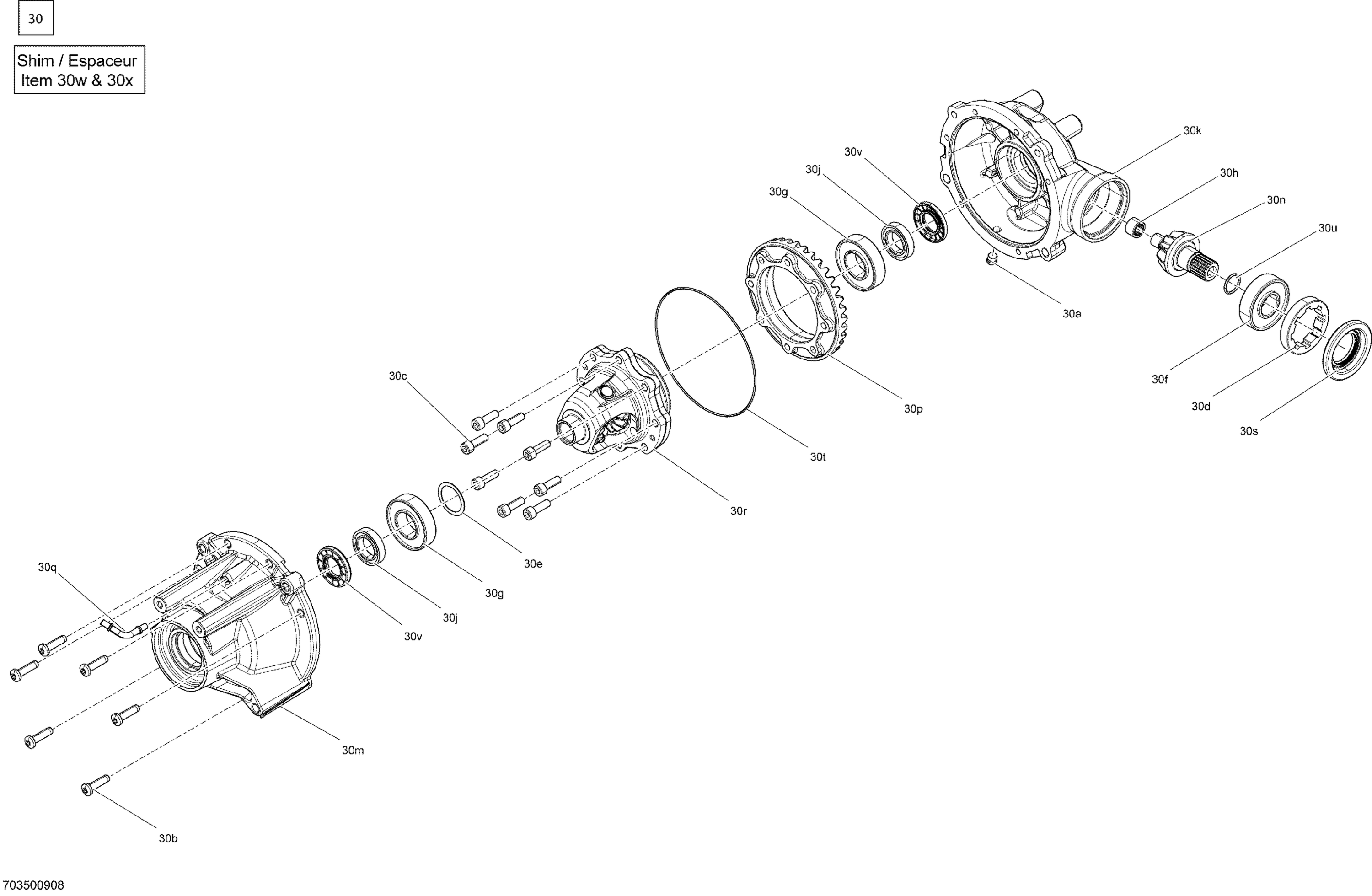 Схема узла: Drive - Front Section - Differential Parts