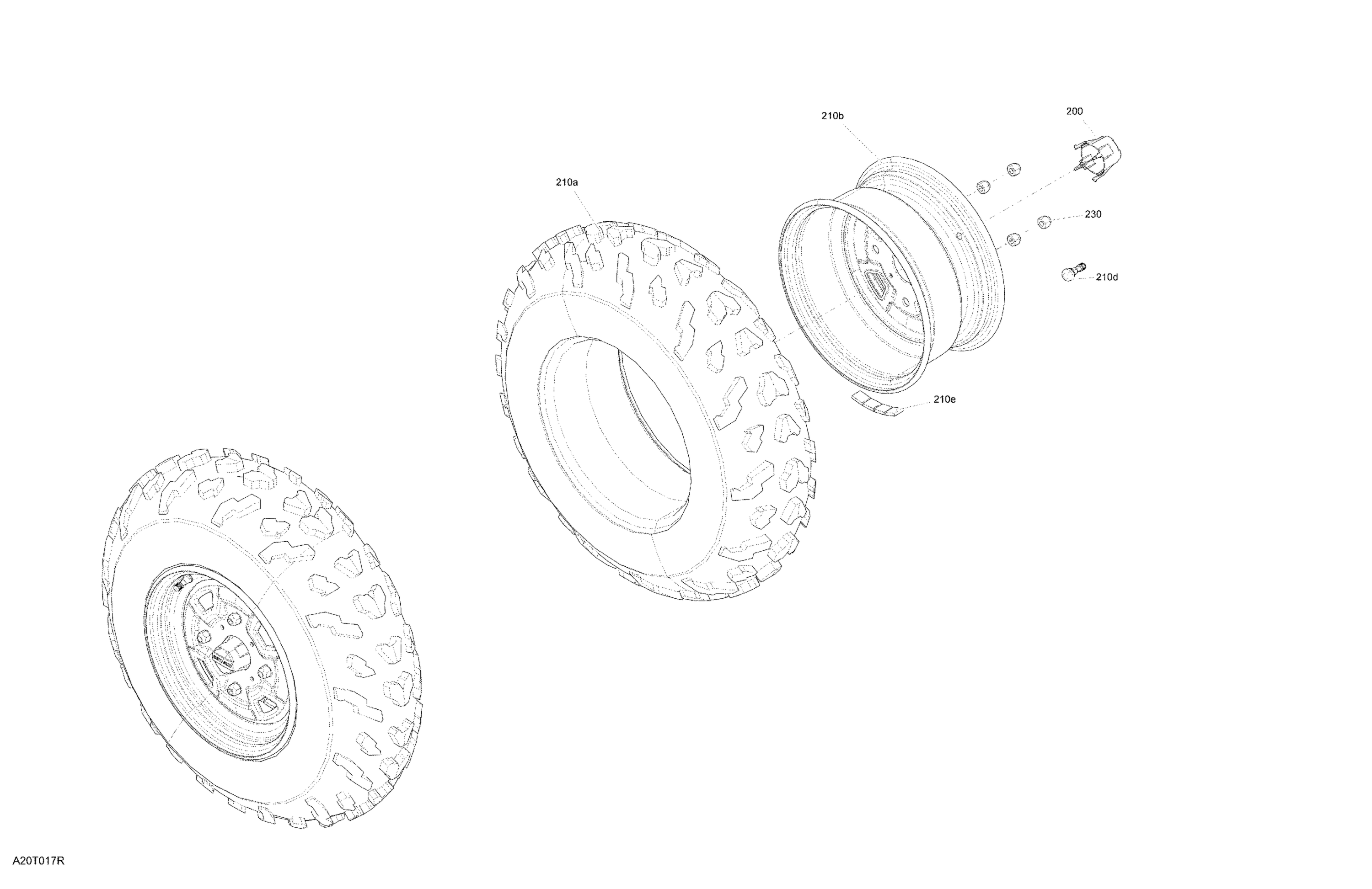 Drive - Front Section - Wheels - STD - DPS