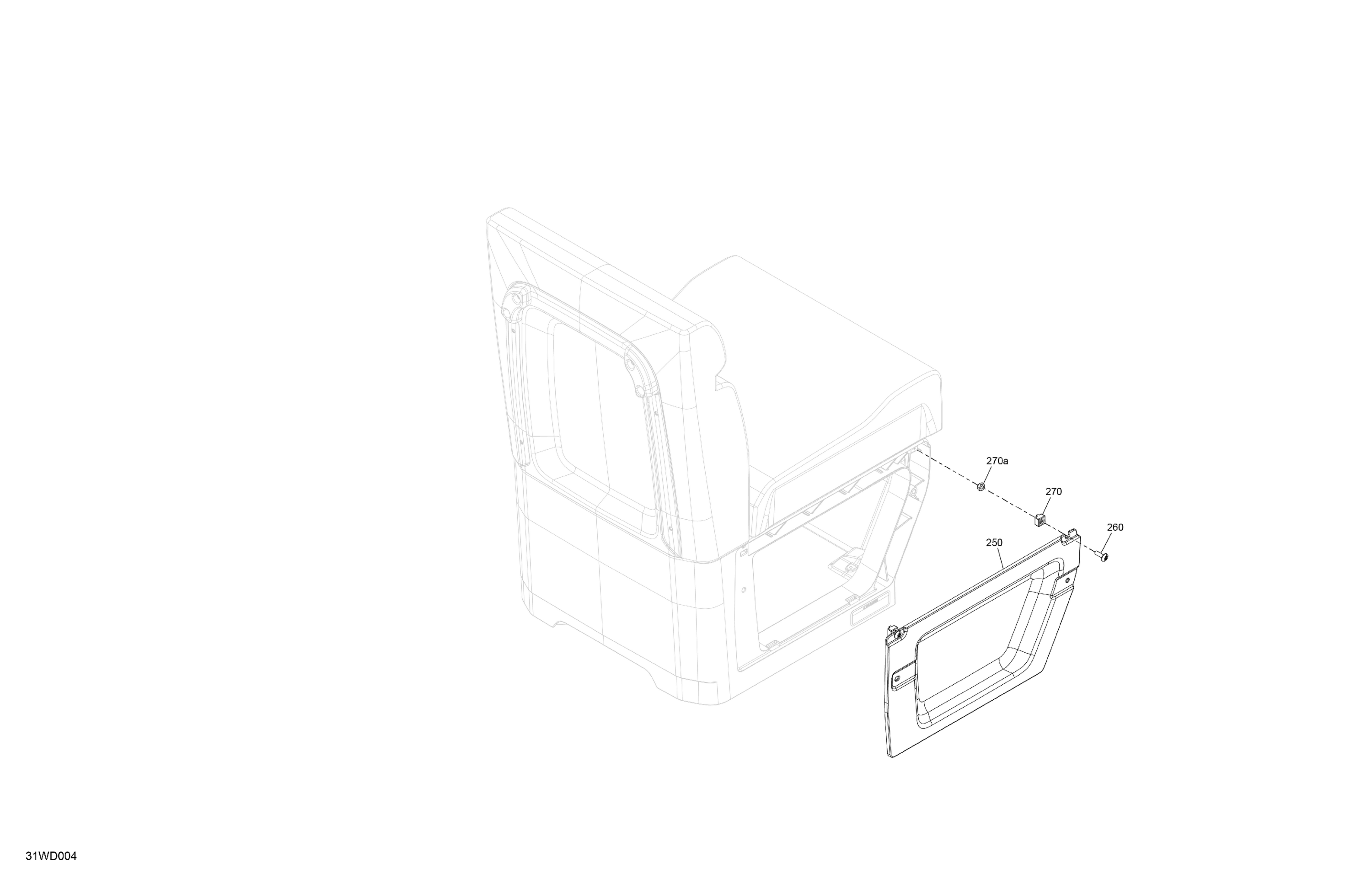 Схема узла: FURNITURE - Seat Side Panel (RH)