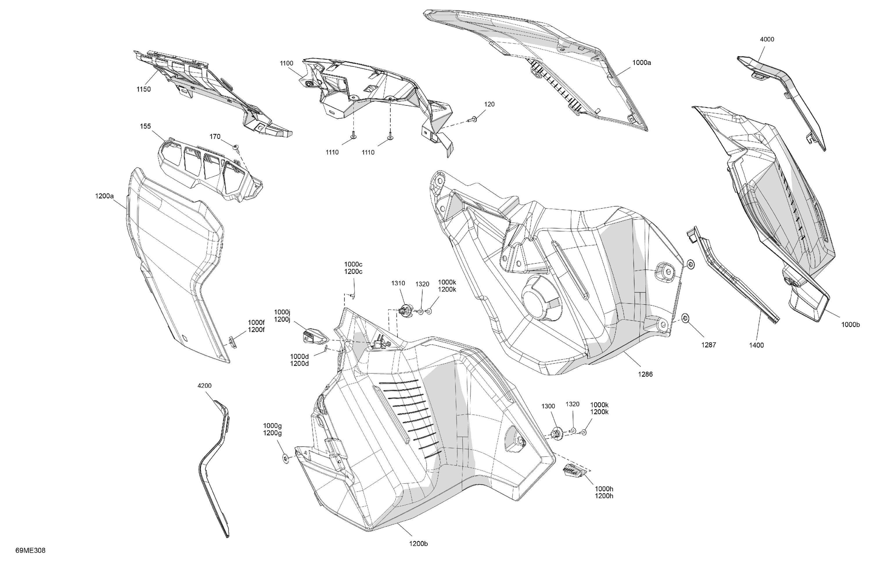 Схема узла: Body - Side Panels