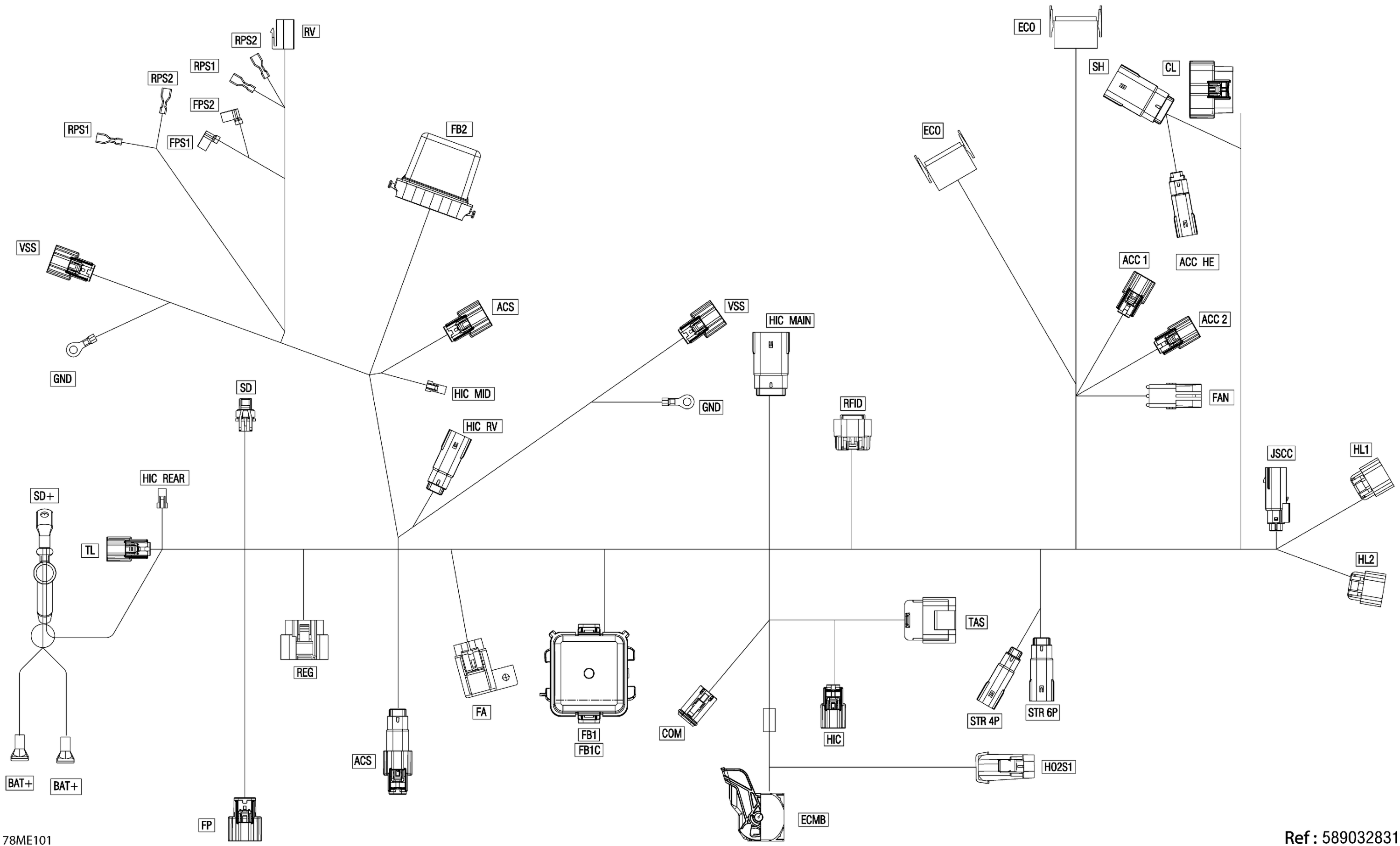 Electric - Main Harness - 515179736