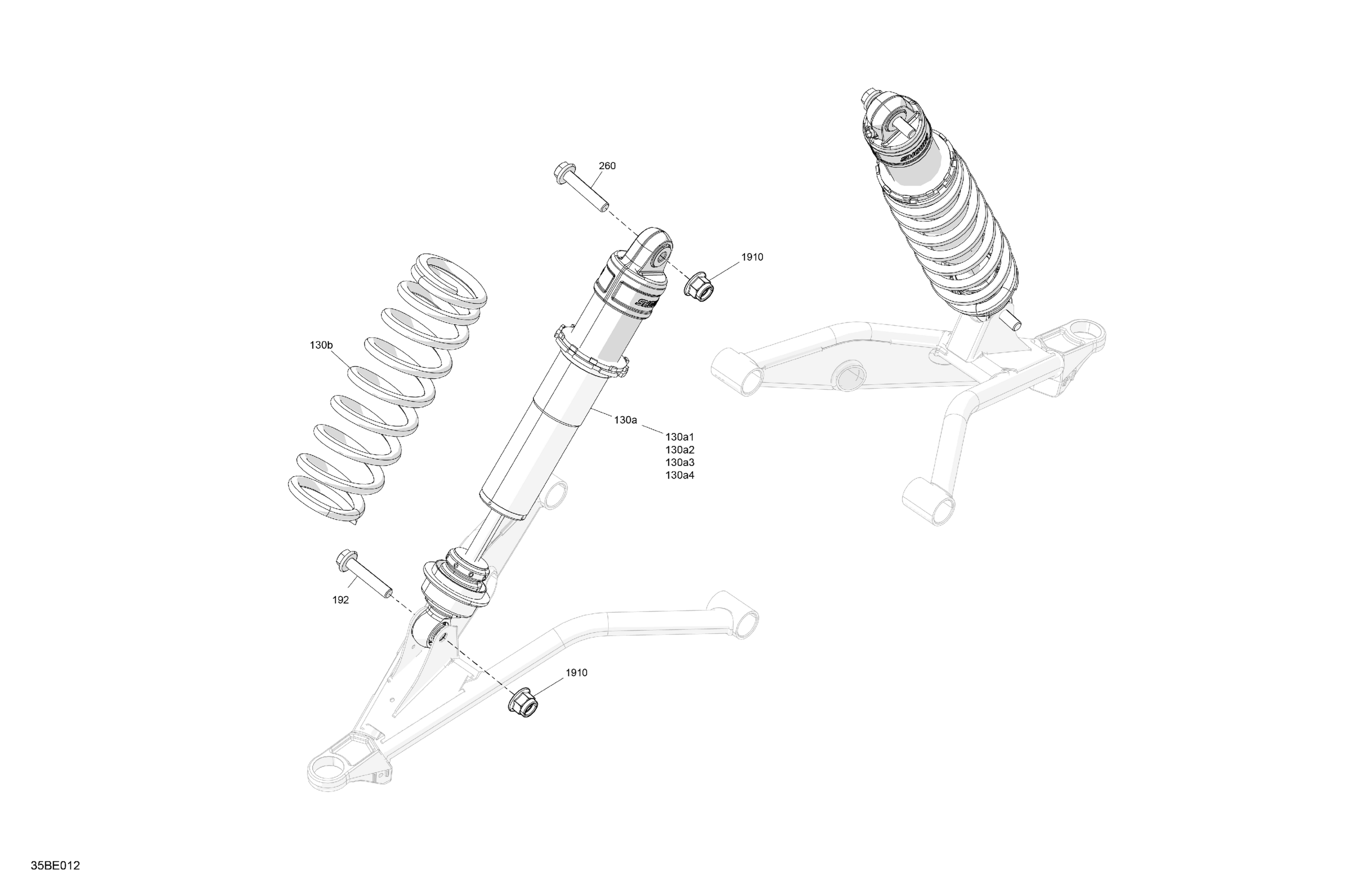 Схема узла: Suspension - Front Shocks