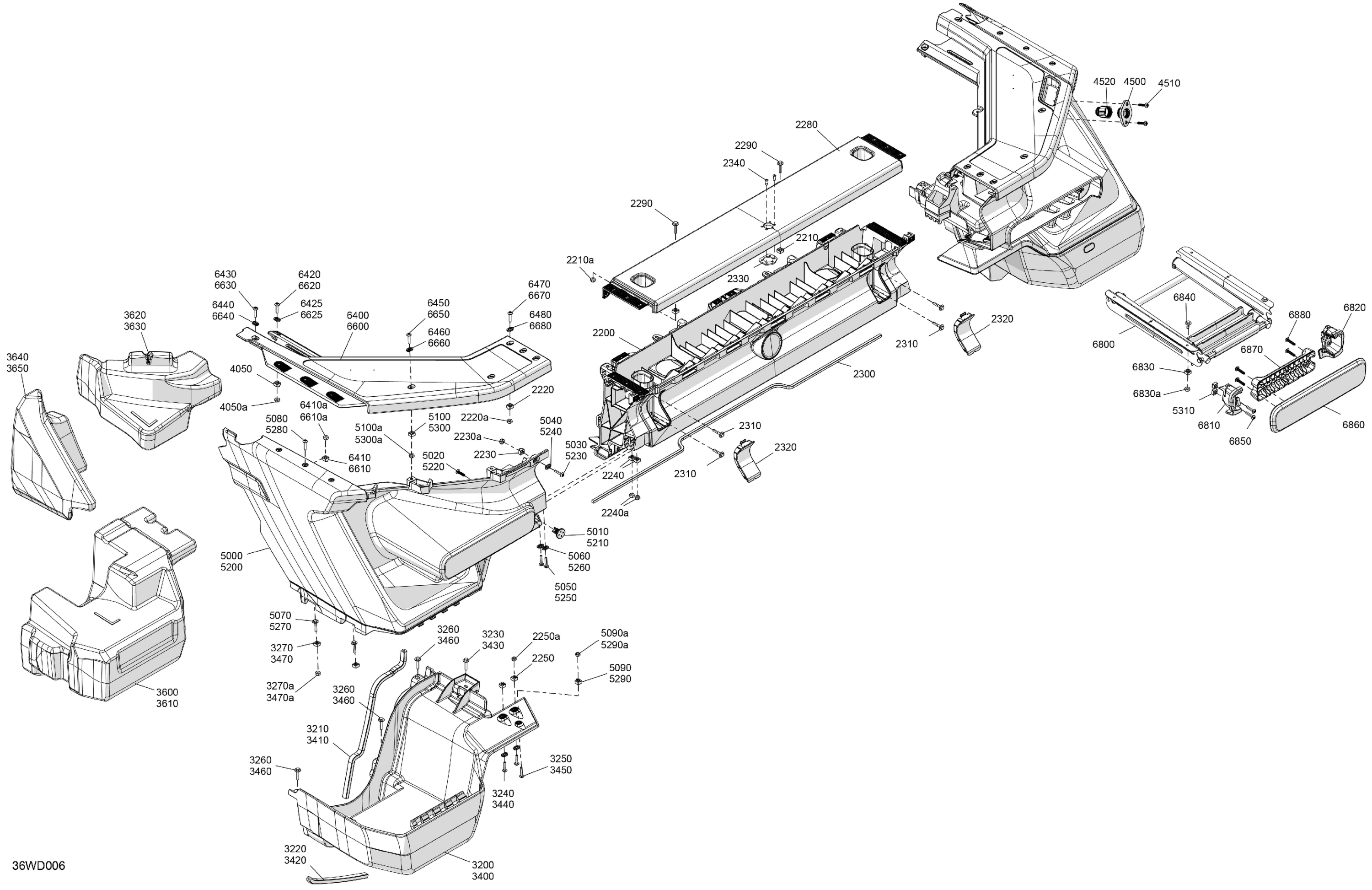 HULL - Rear Deflector Float and Rear Bumper