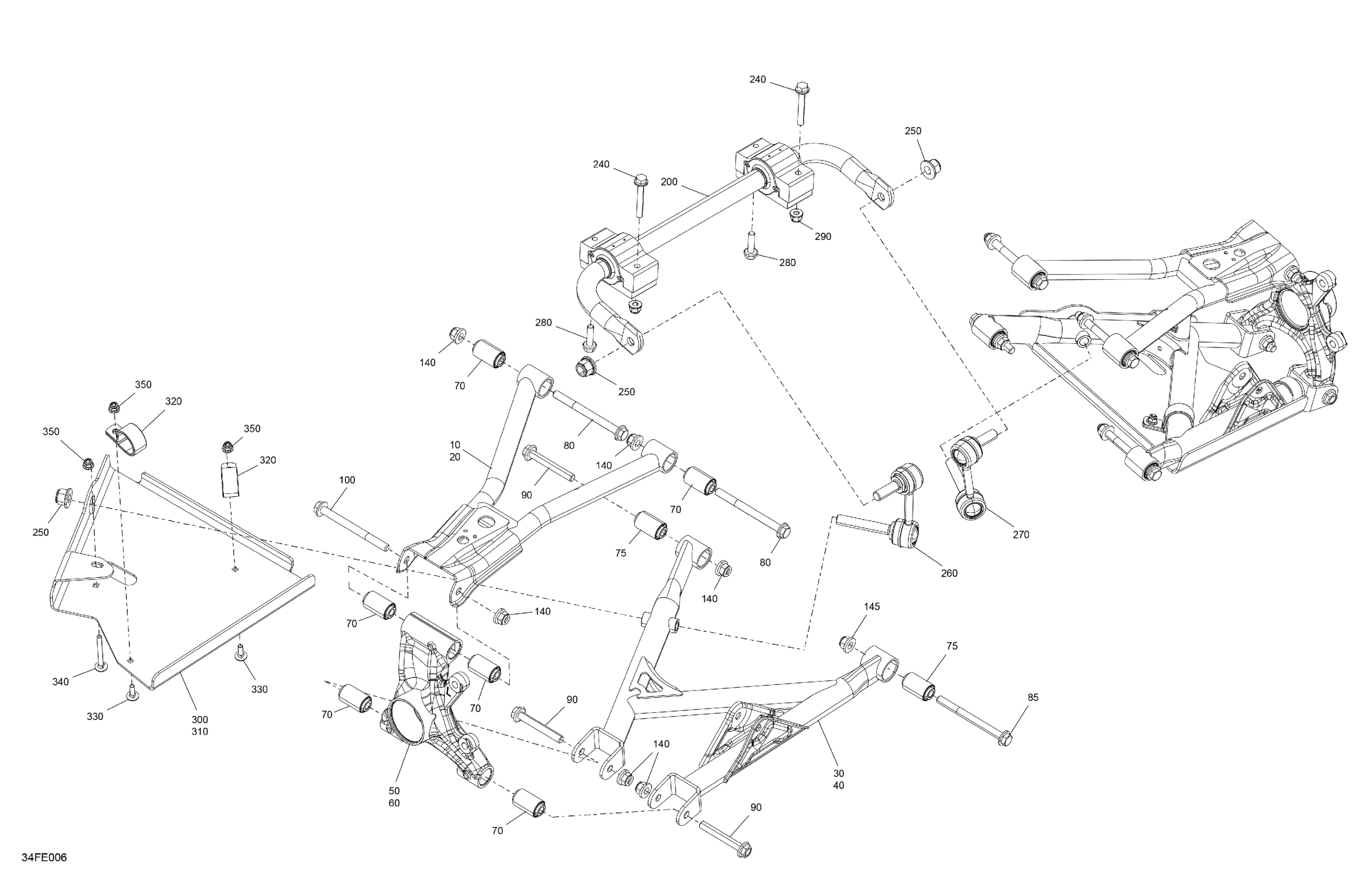 Схема узла: Suspension - Rear Components