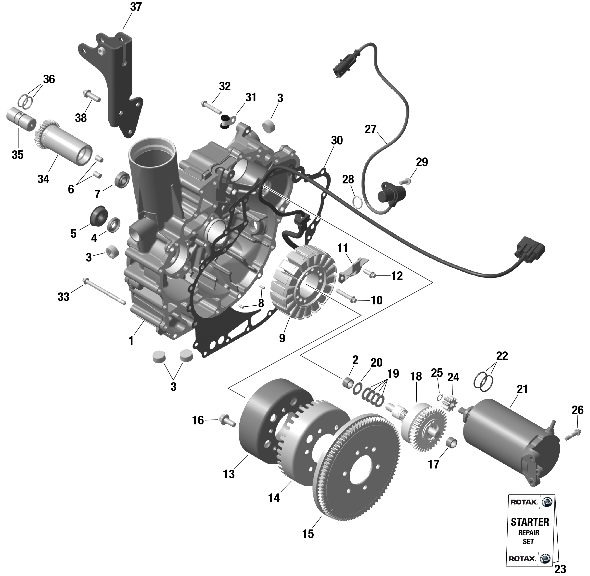 ROTAX - Magneto and Electric Starter