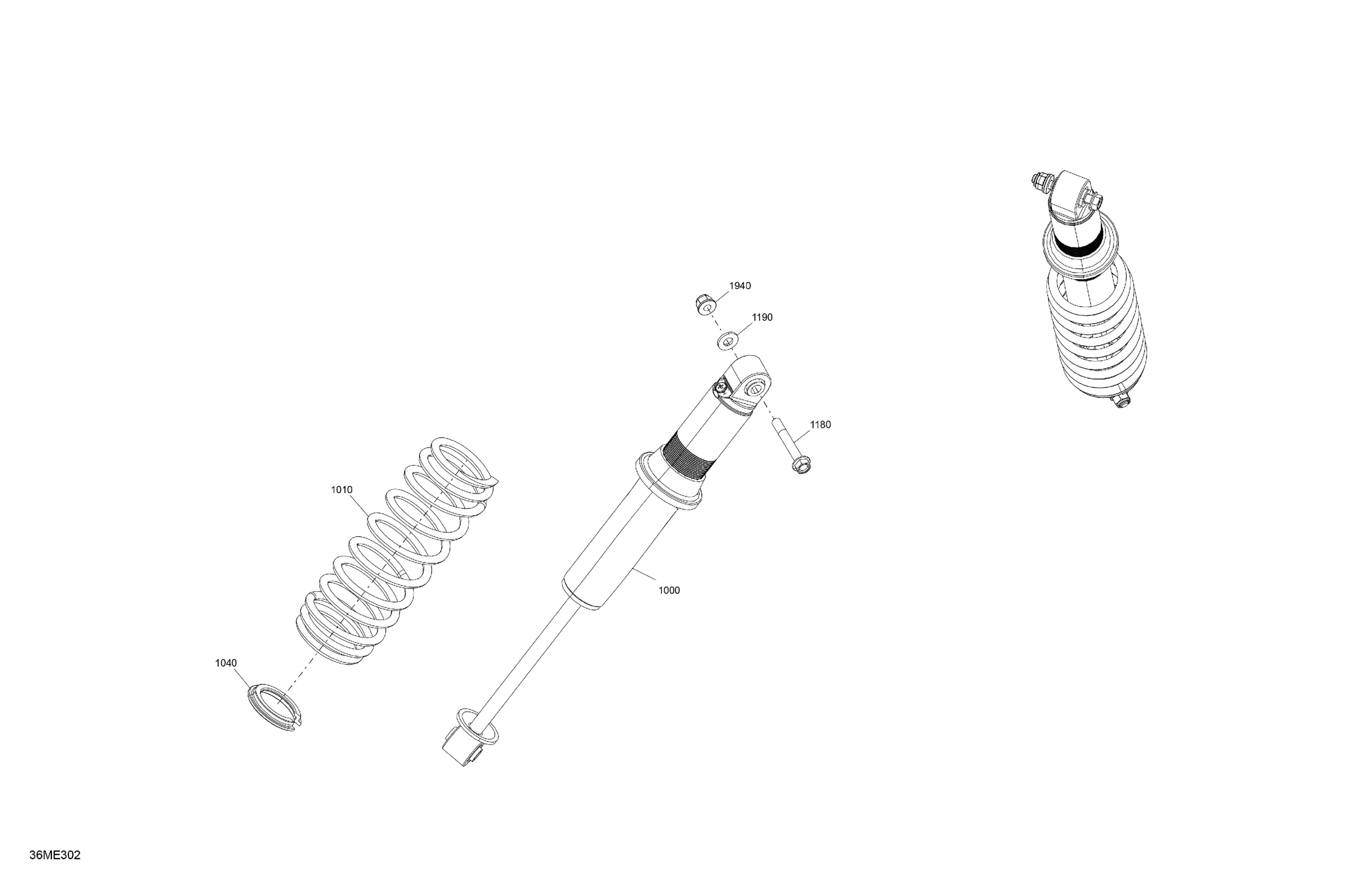 Схема узла: Suspension - Front Shock