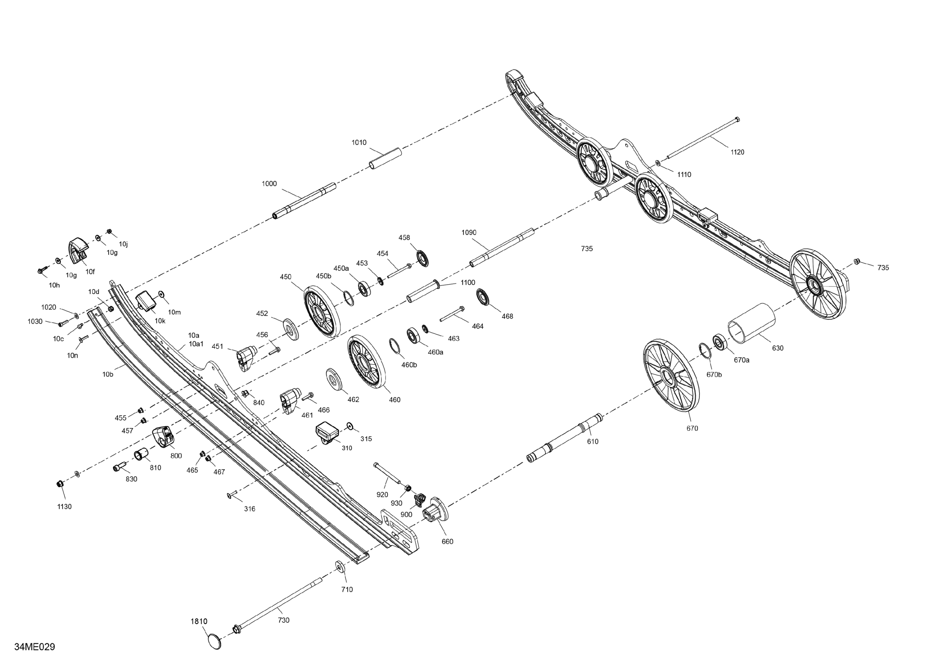 Схема узла: Suspension - Rear - Lower Section