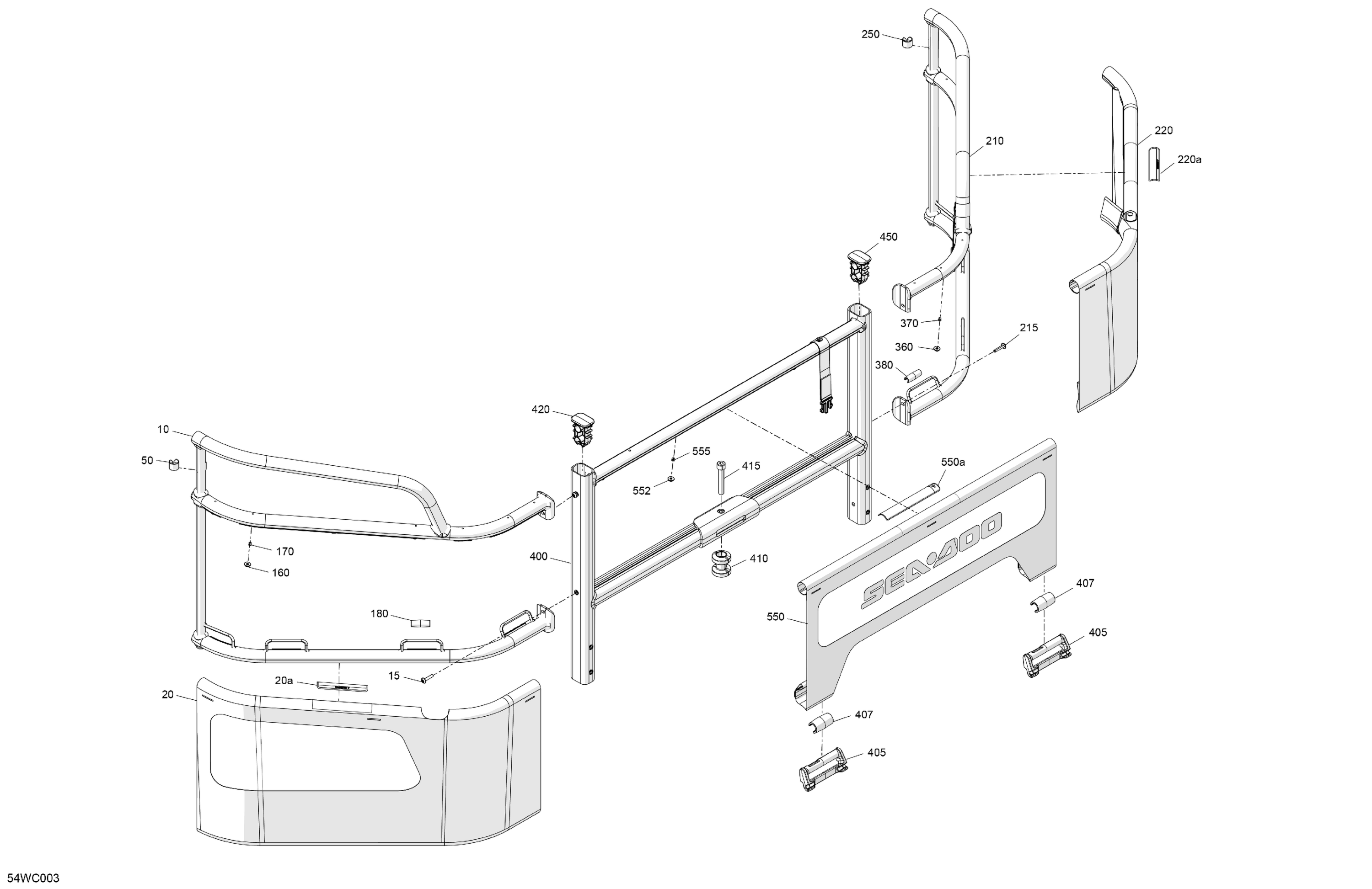 GUARD RAILS - Rear