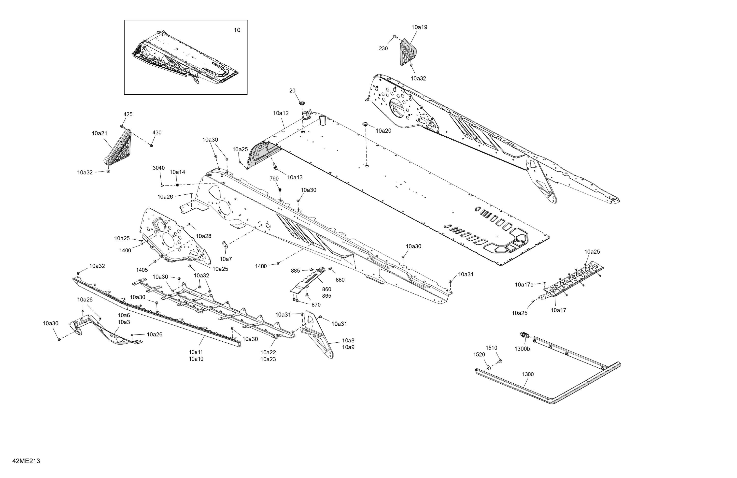 Схема узла: Frame - System - Rear Section