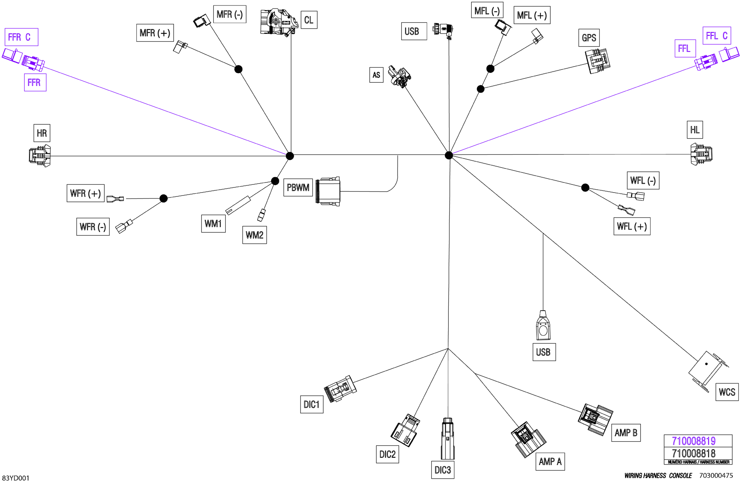 Electric - Console Wiring Harness