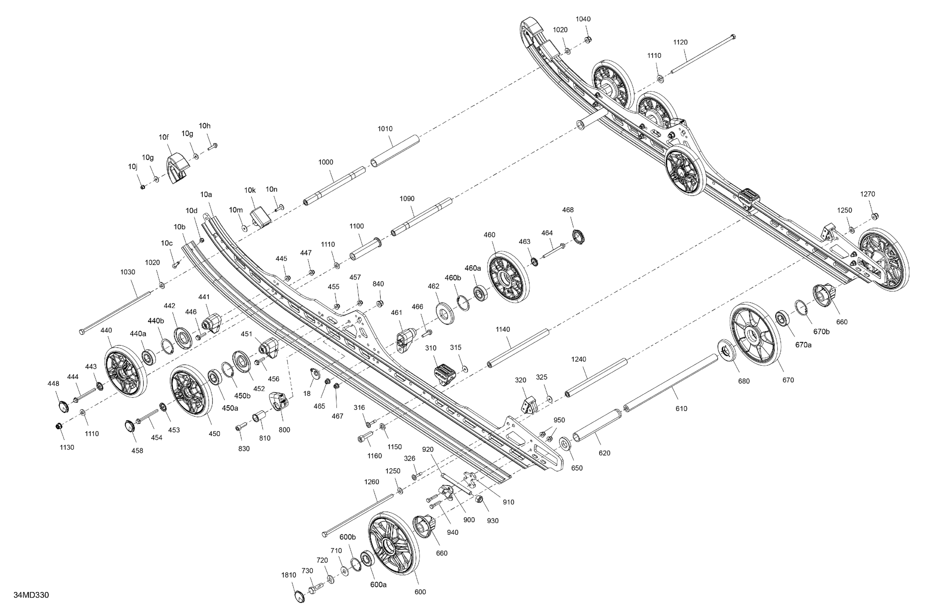 Схема узла: Suspension - Rear - Lower Section