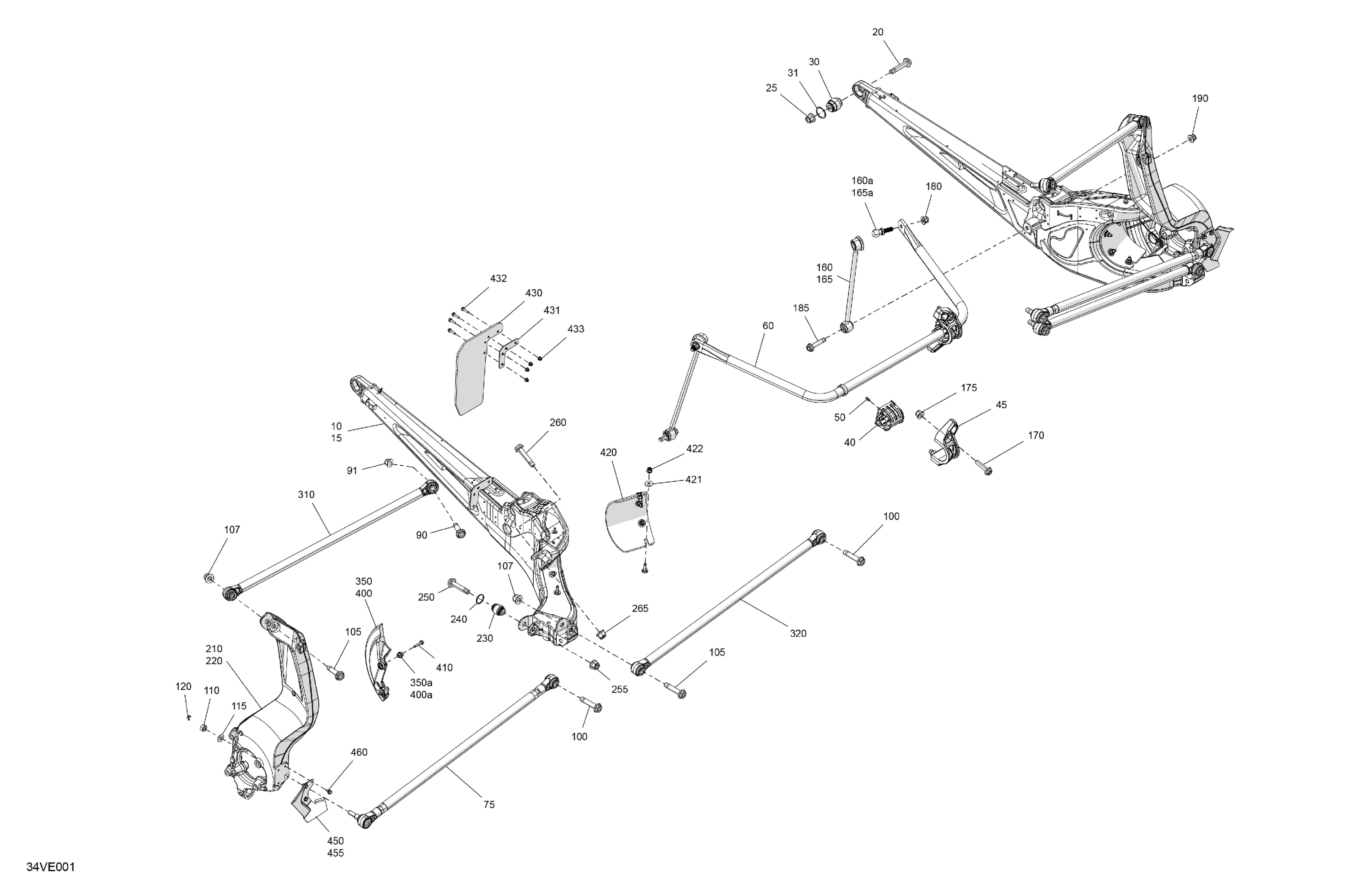 Схема узла: Suspension - Rear Components