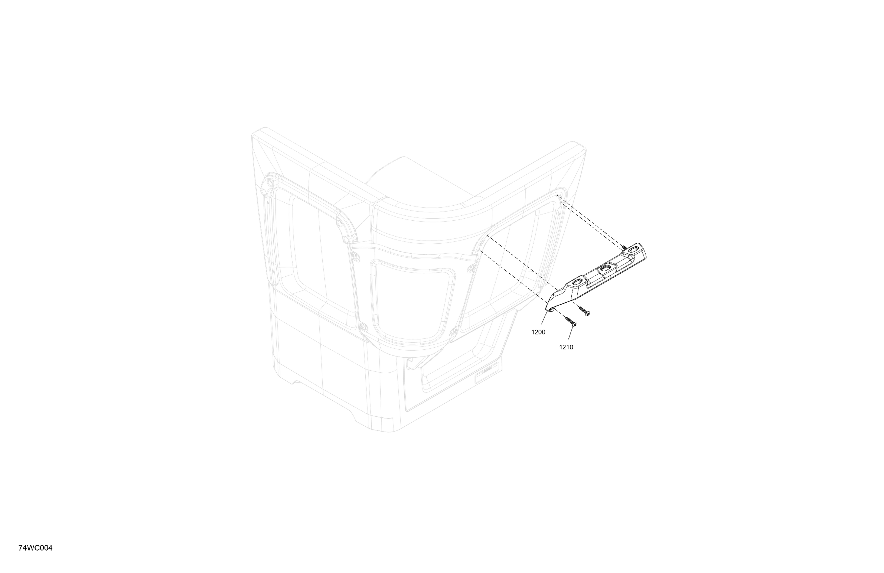 Схема узла: FURNITURE - LinQ Lite Holder For Corner Backrest