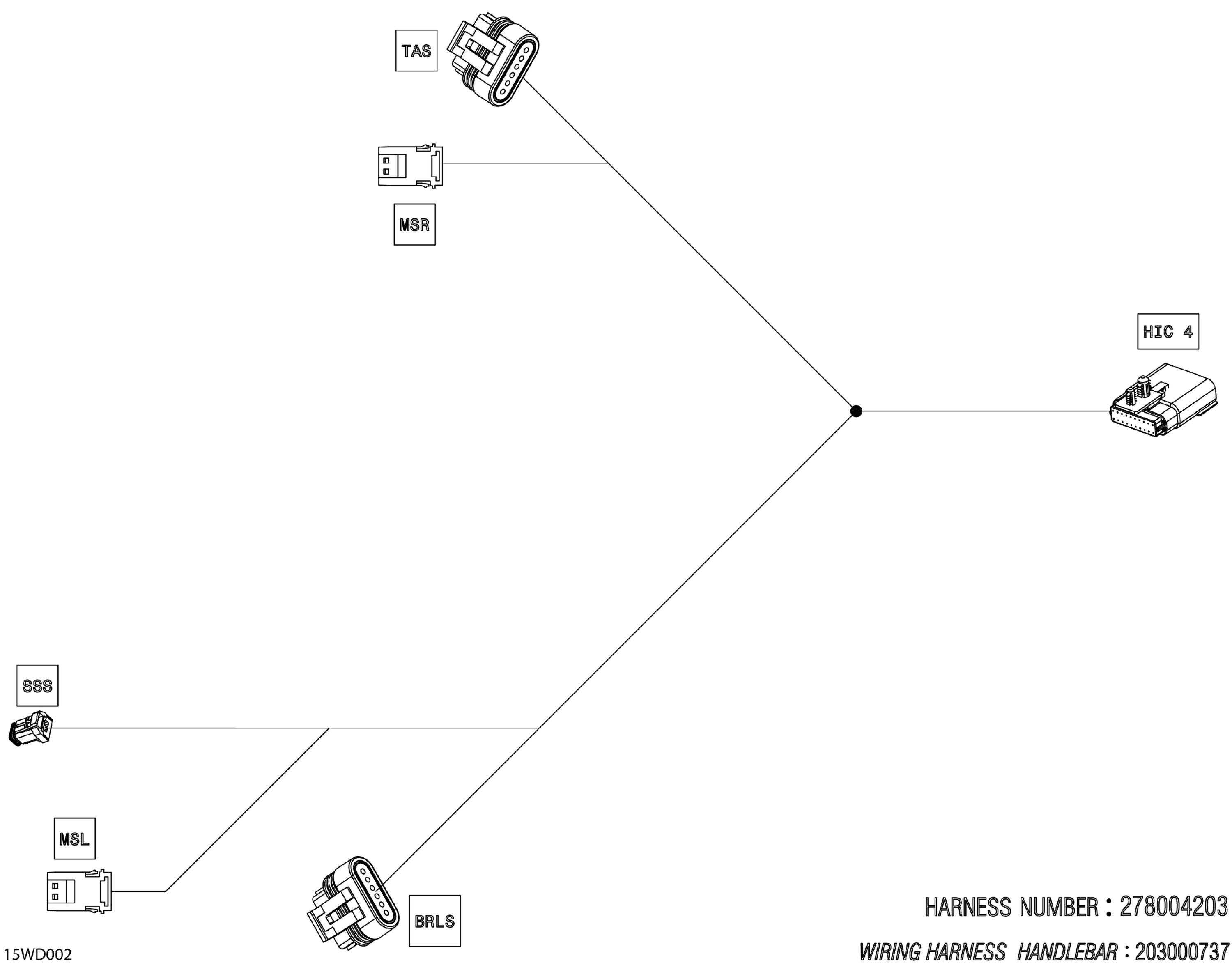 MECHANICS - Handlebar Wiring Harness - 278004203