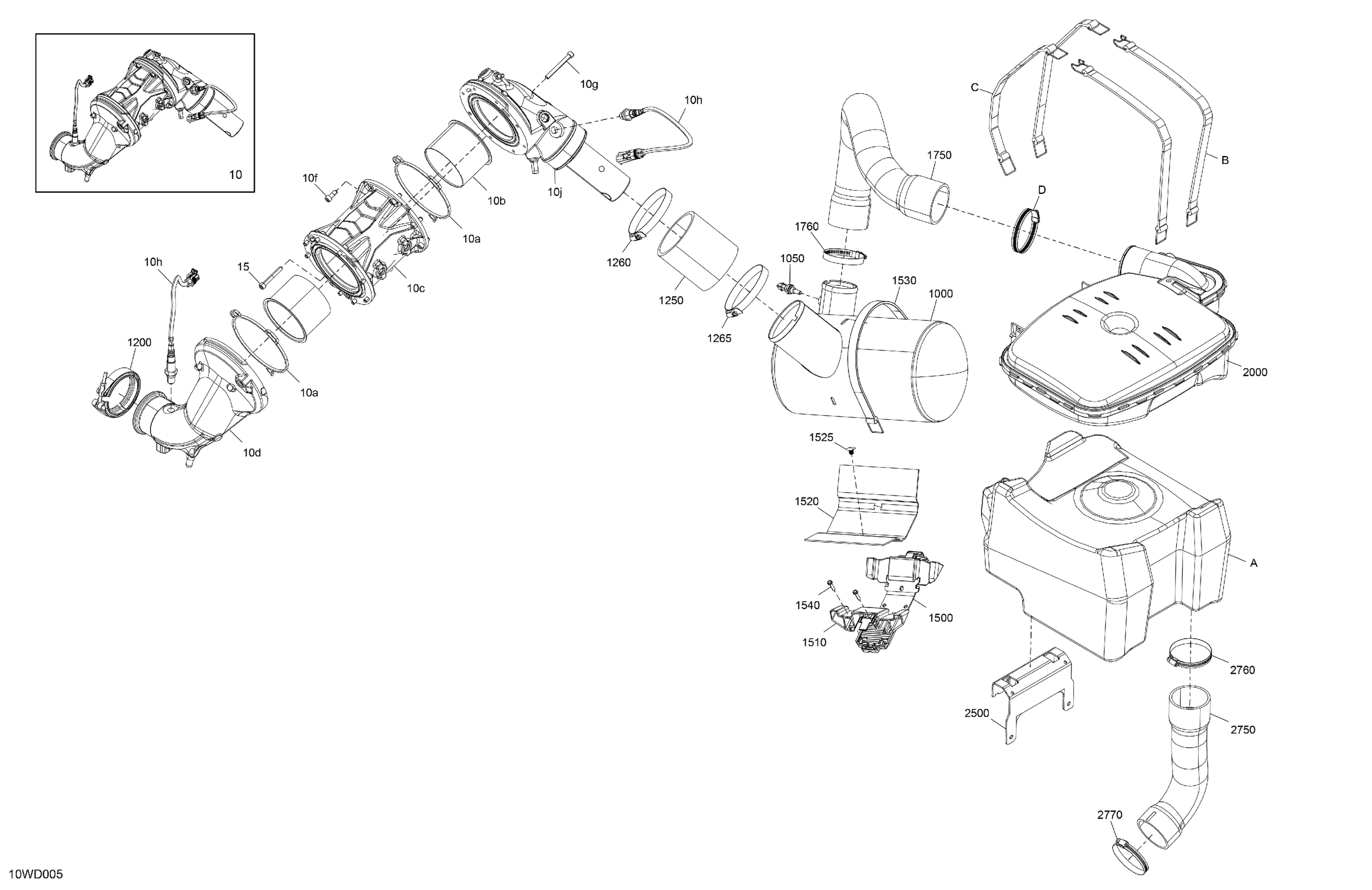 MECHANICS - Exhaust - With Catalyst - Type CAT-2-50-501