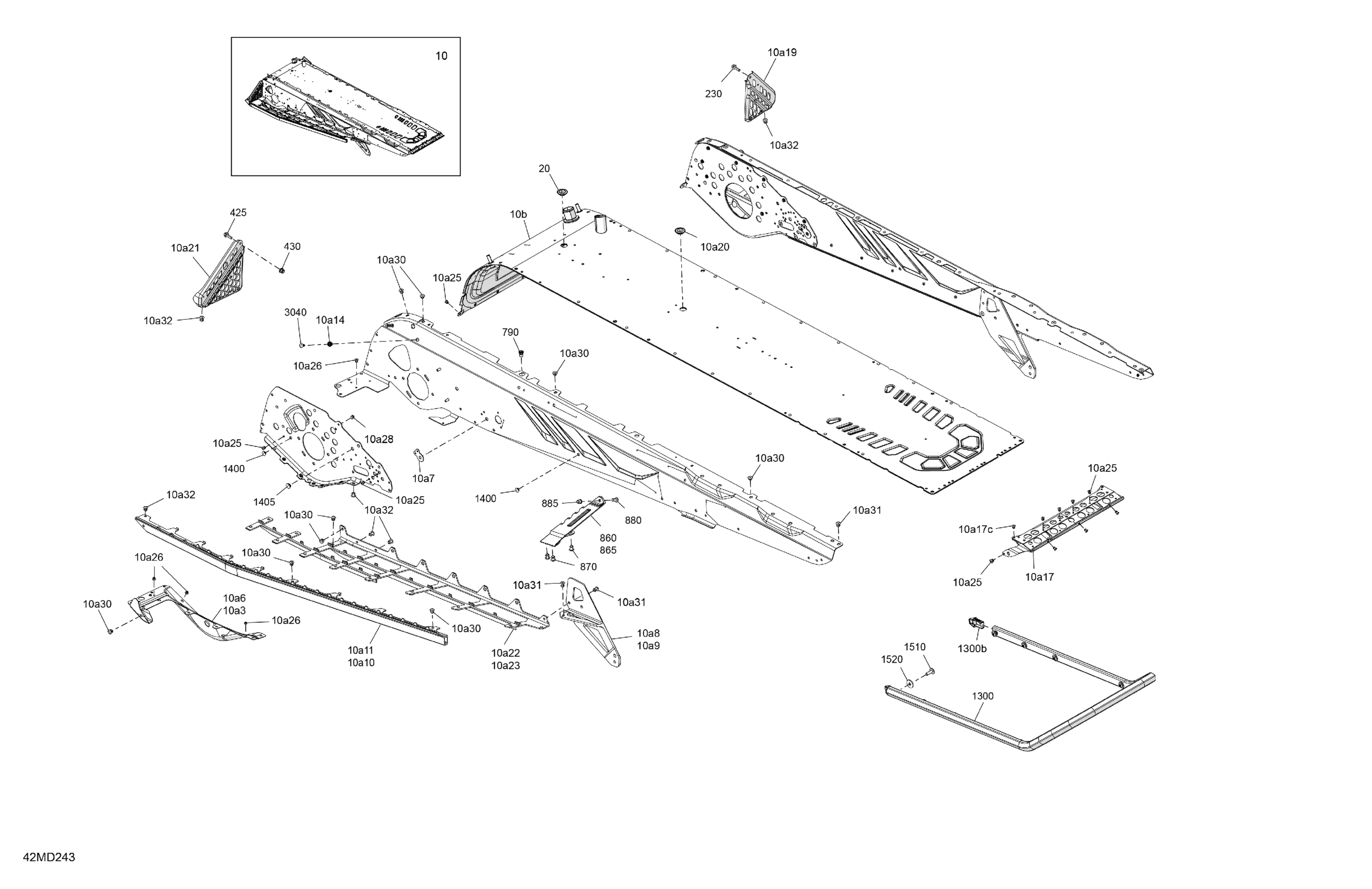 Схема узла: Frame - System - Rear Section