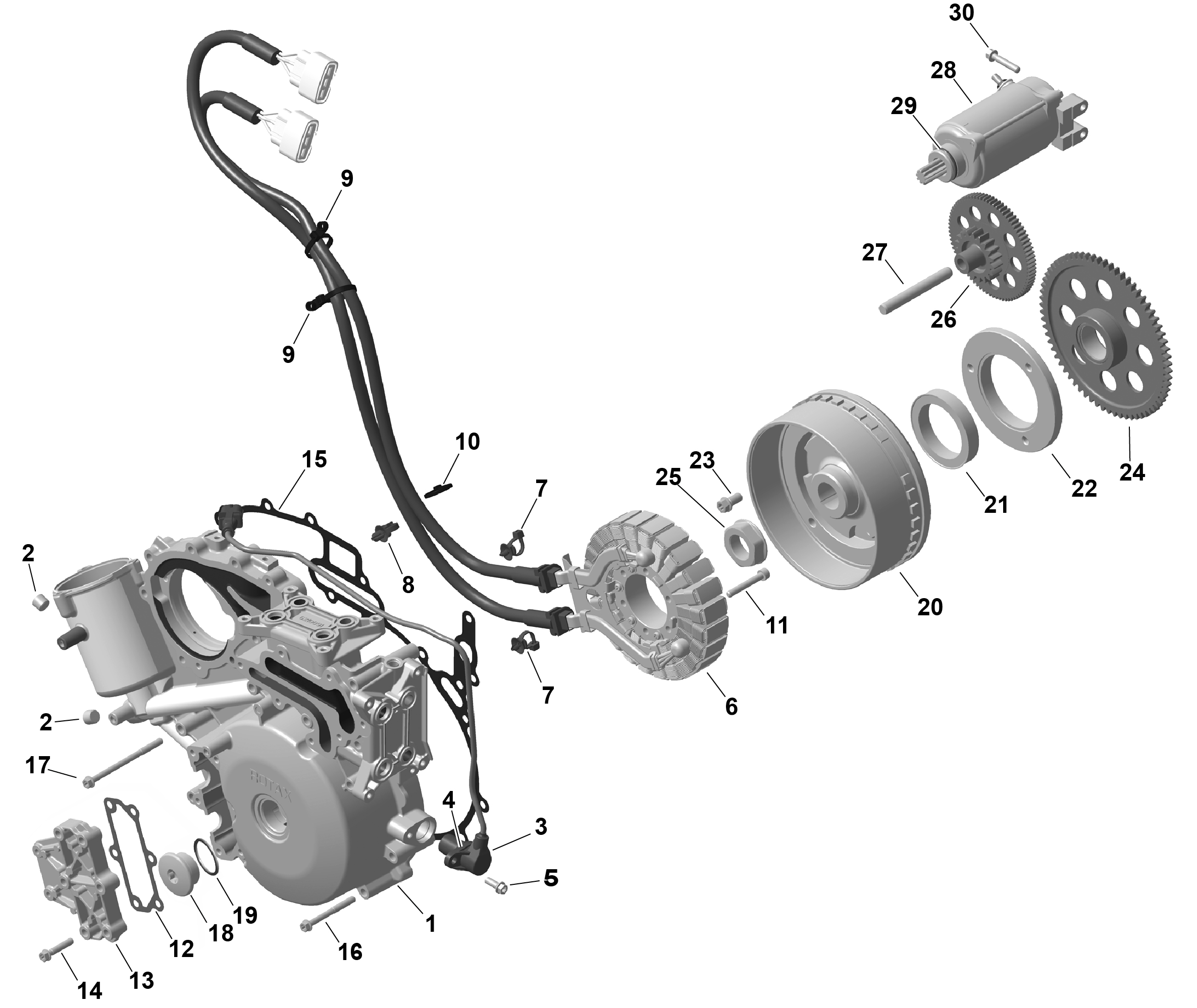 ROTAX - Magneto and Electric Starter