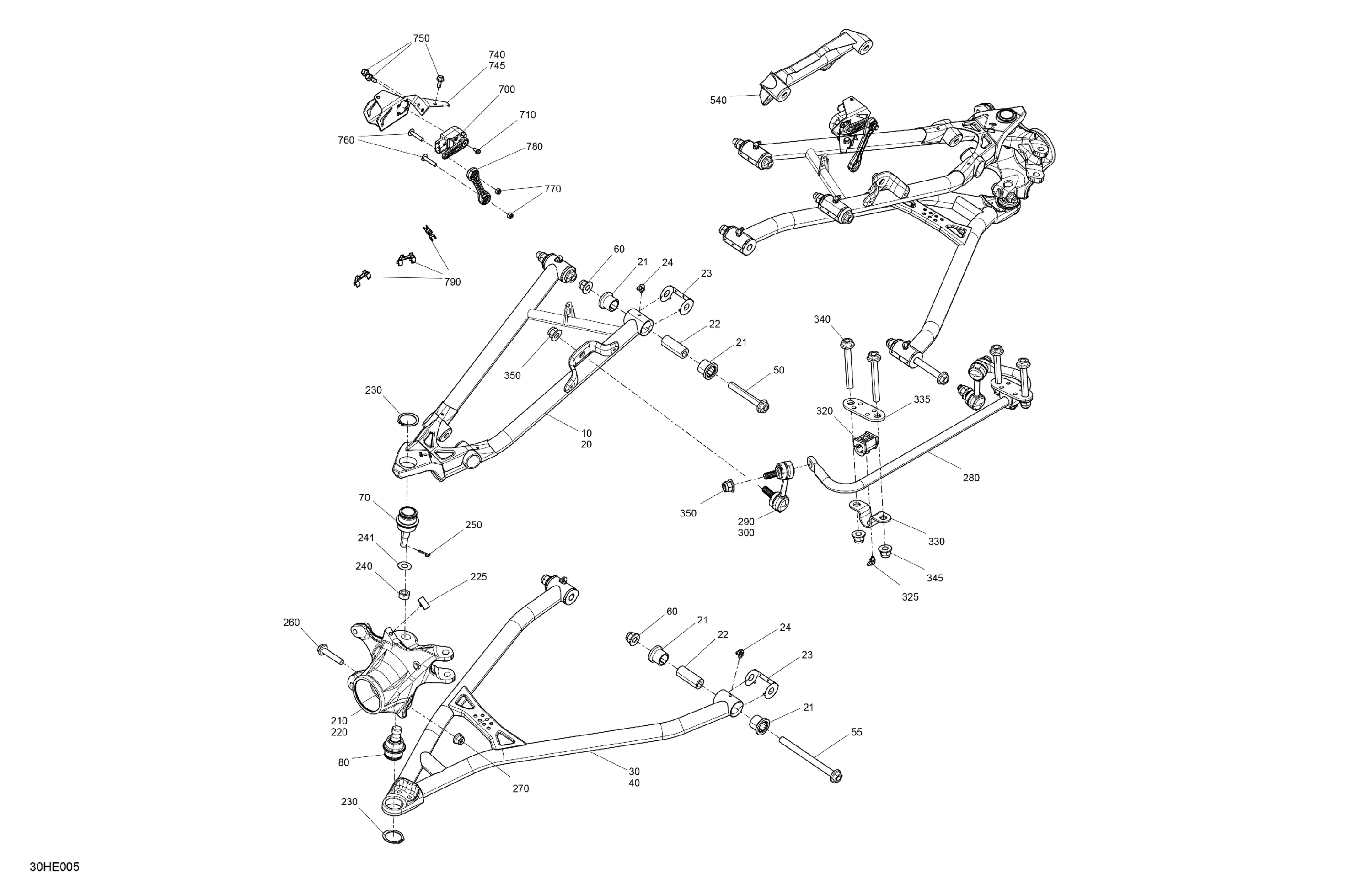 Схема узла: Suspension - Front Components