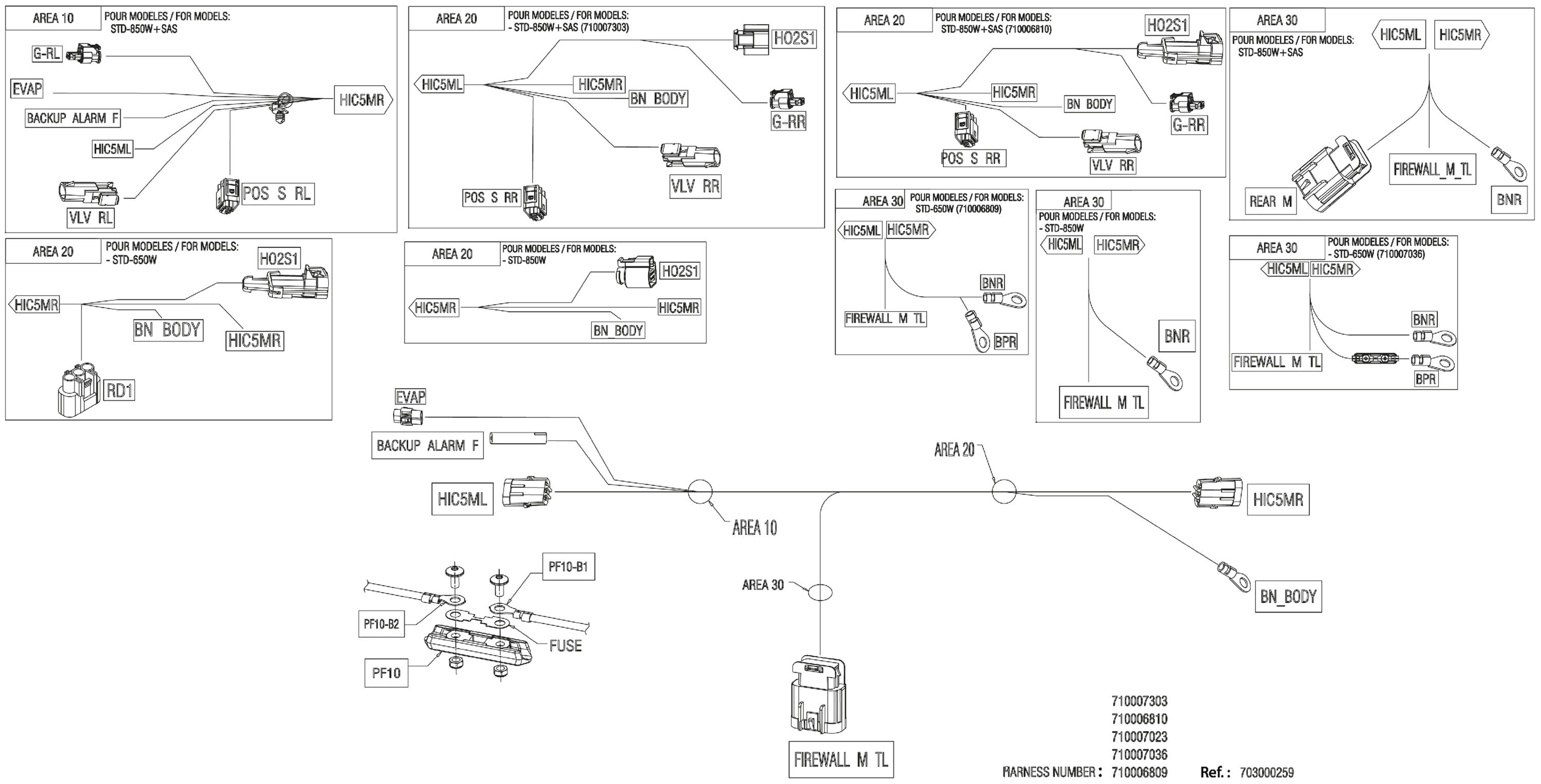 Electric - Junction Wiring Harness