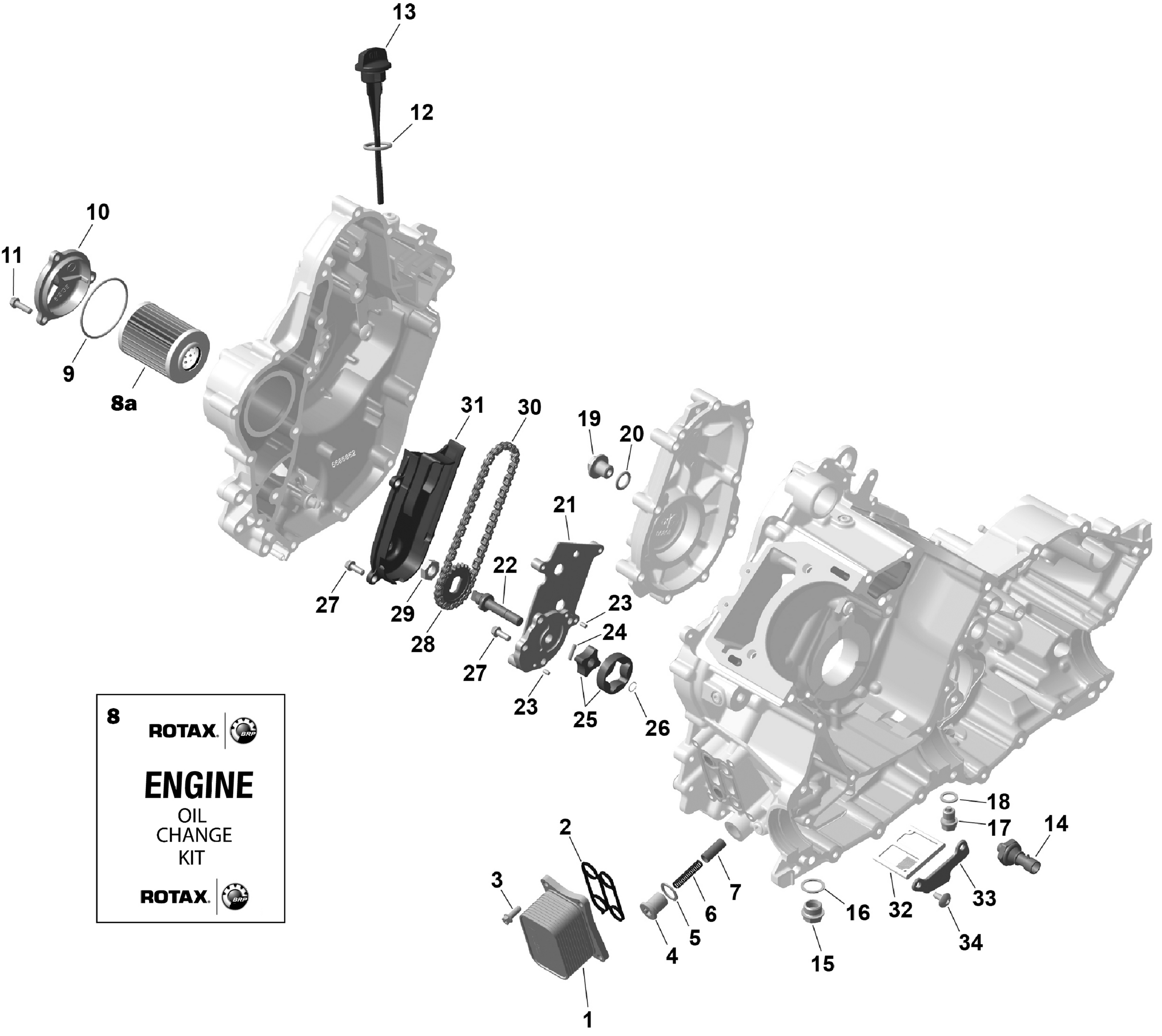 Схема узла: ROTAX - Engine Lubrication