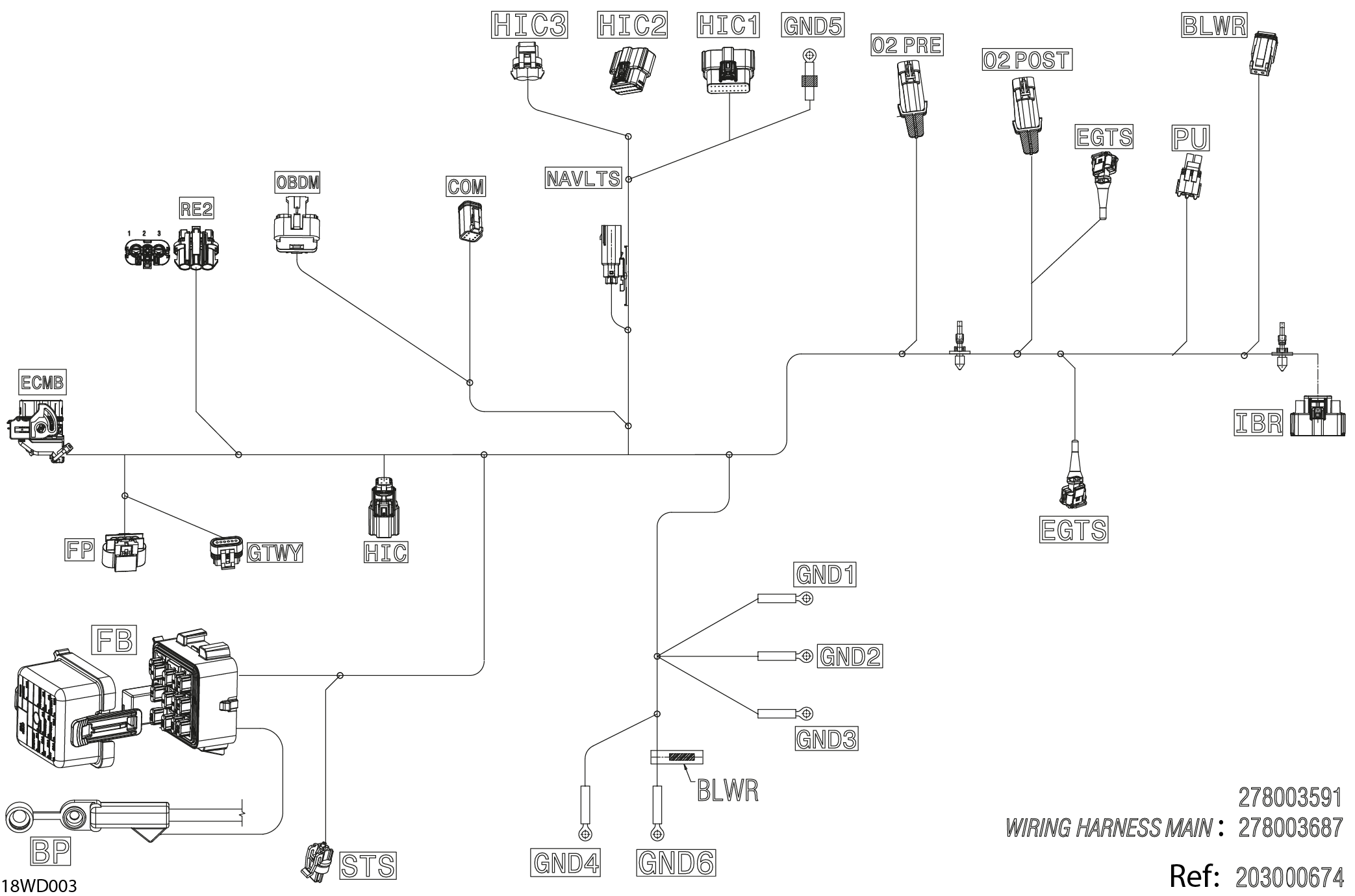 Electric - Main Harness - 278004245