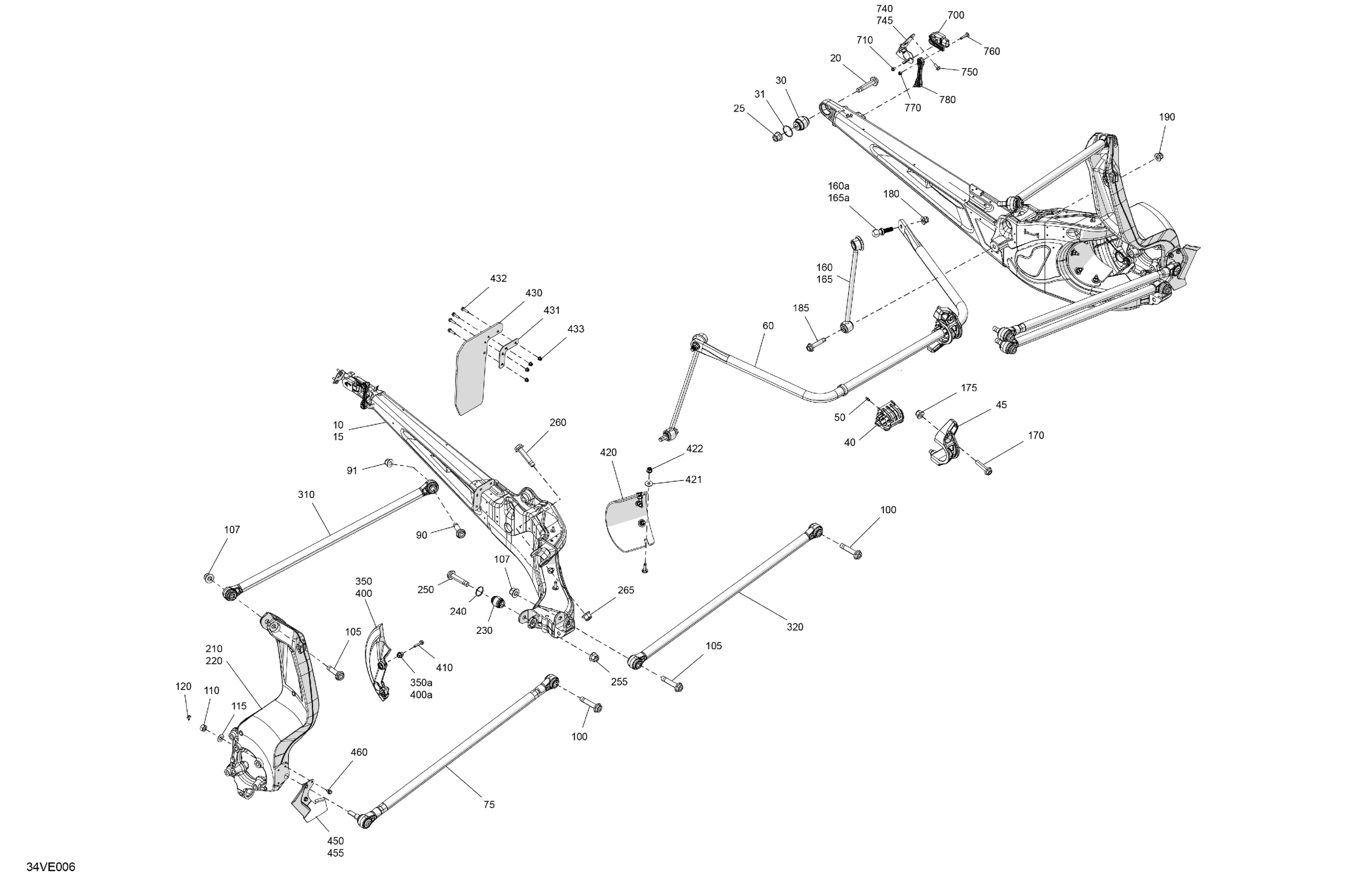 Схема узла: Suspension - Rear Components