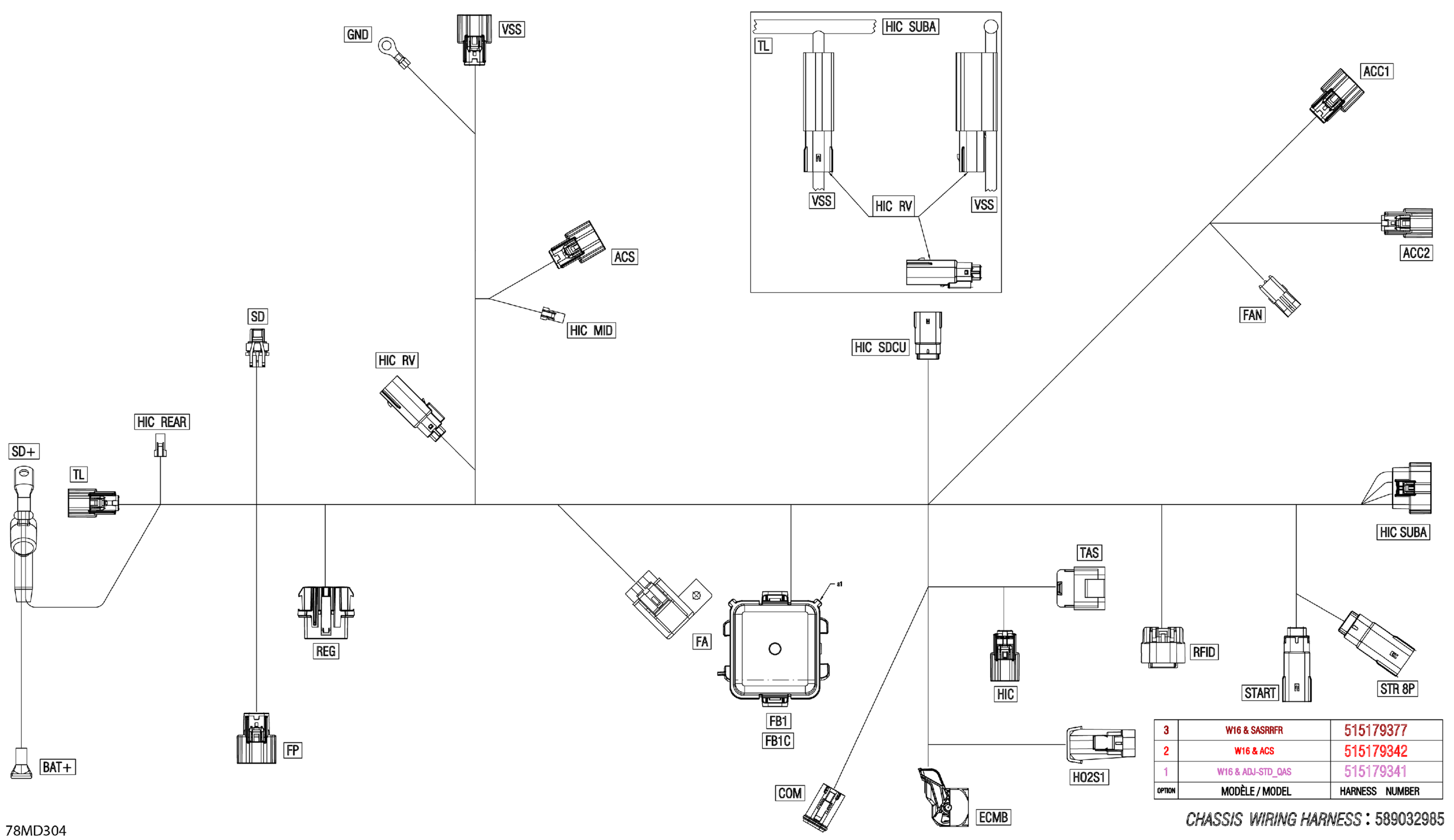 Electric - Main Harness - 515179377