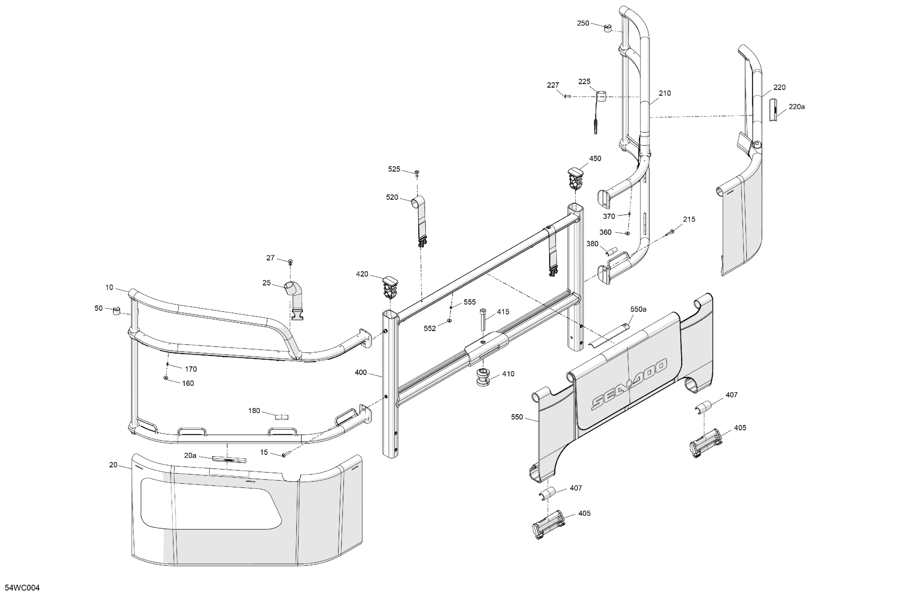 GUARD RAILS - Rear