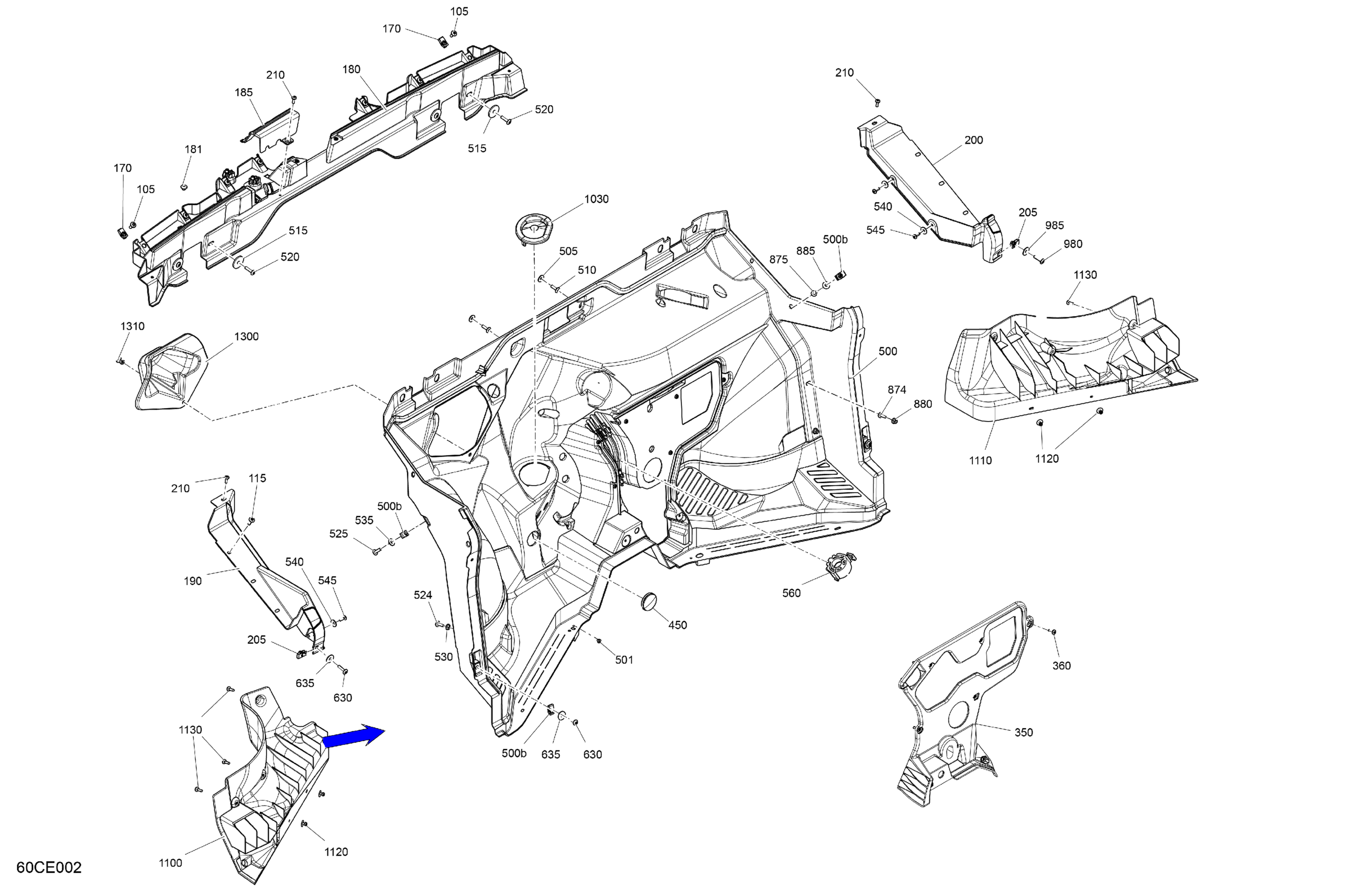 Cab Interior - Firewall