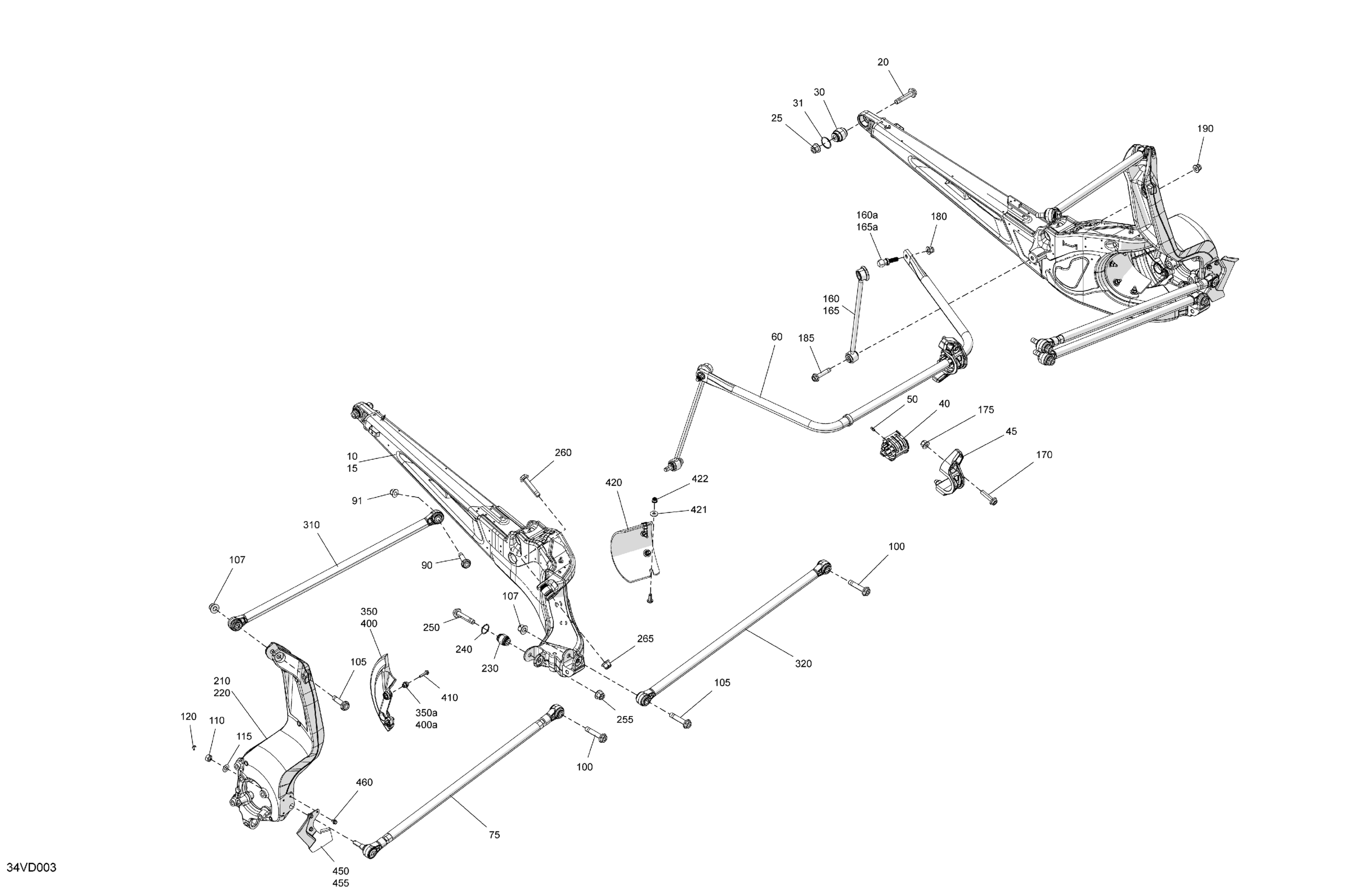 Схема узла: Suspension - Rear Components