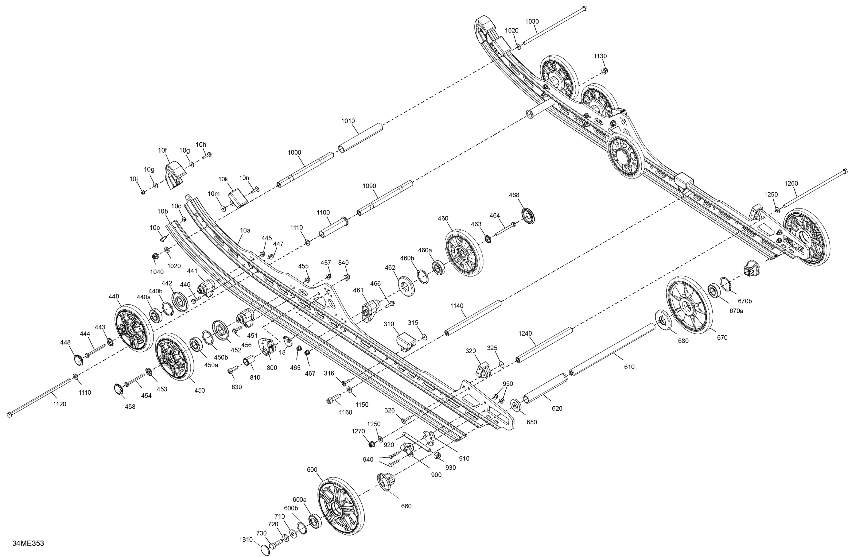 Схема узла: Suspension - Rear - Lower Section