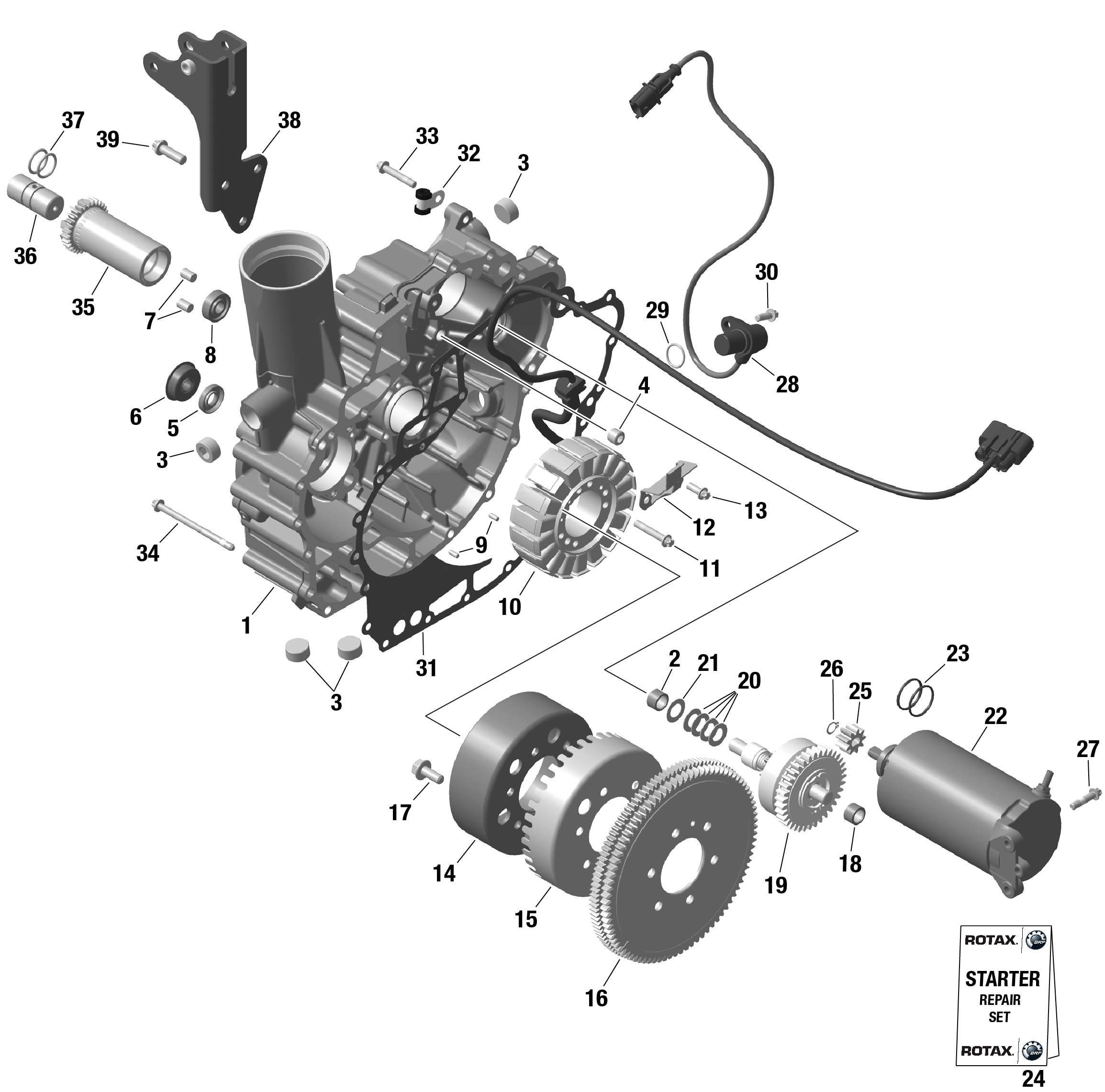 ROTAX - Magneto and Electric Starter