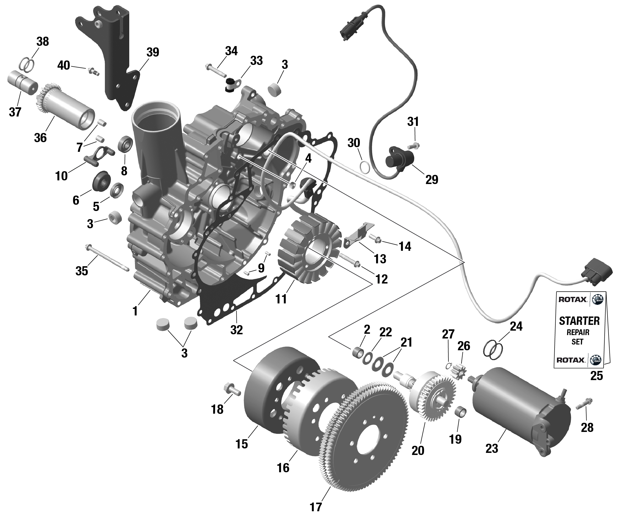 ROTAX - Magneto and Electric Starter