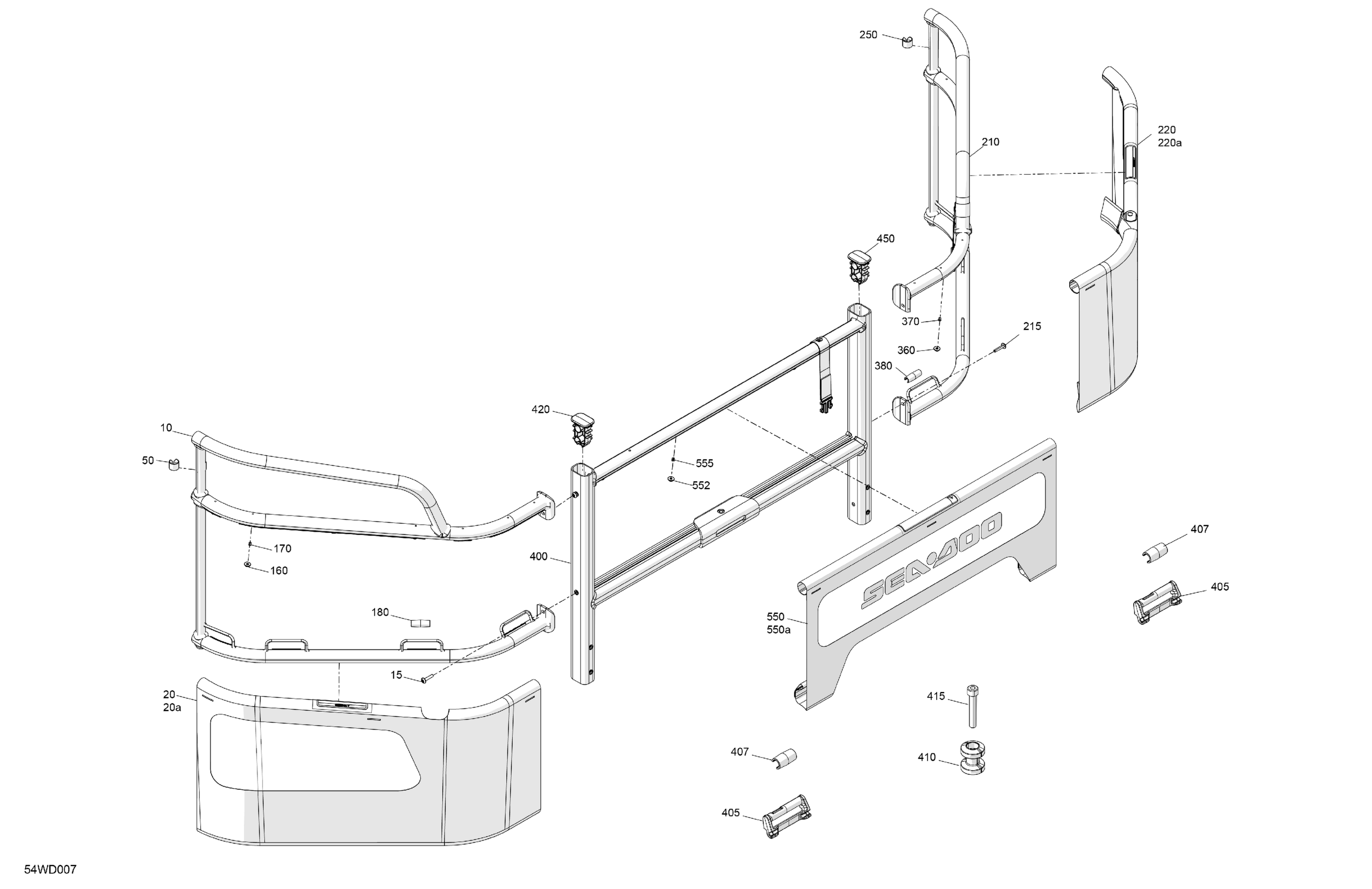 GUARD RAILS - Rear