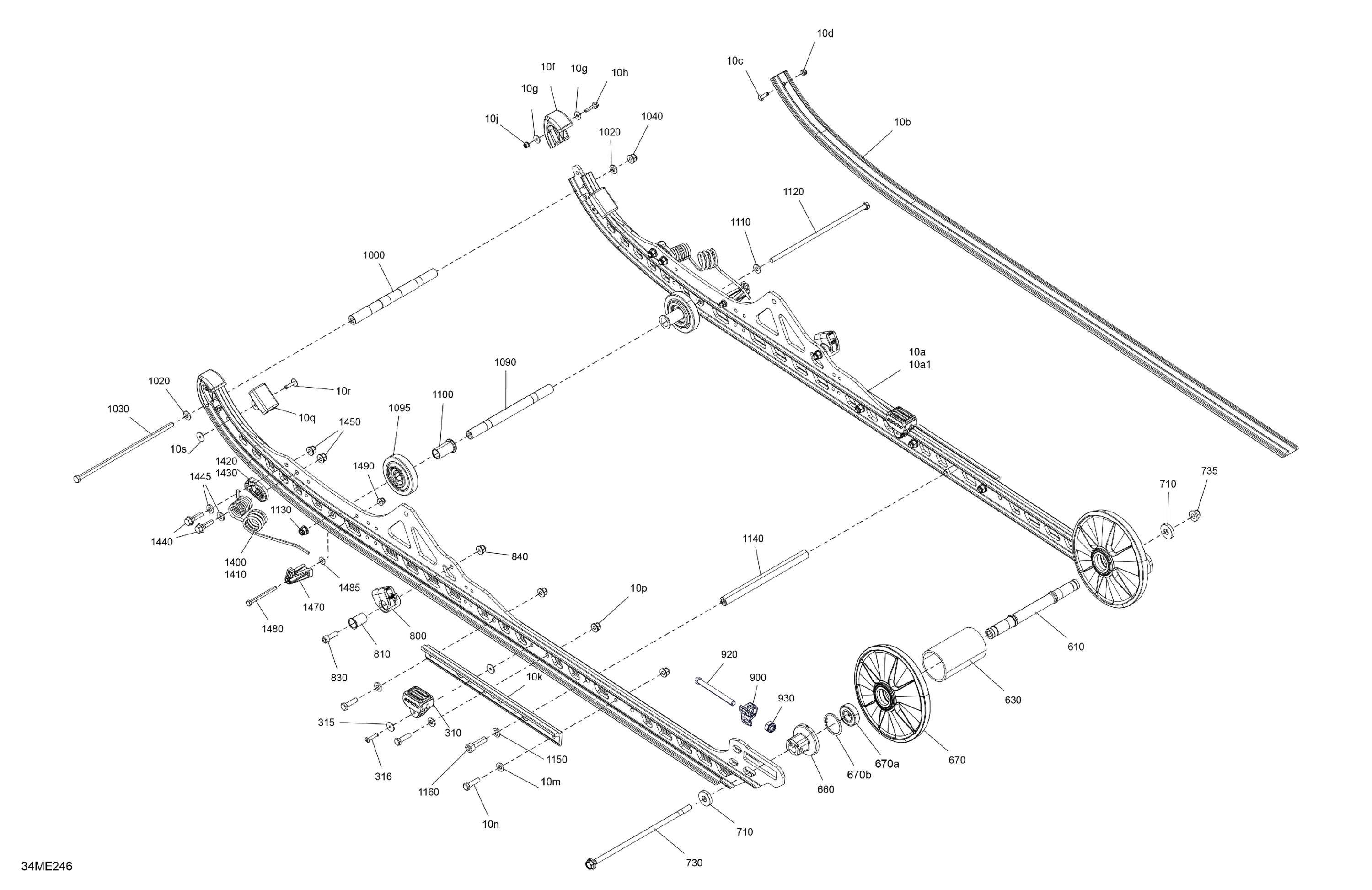 Схема узла: Suspension - Rear - Lower Section