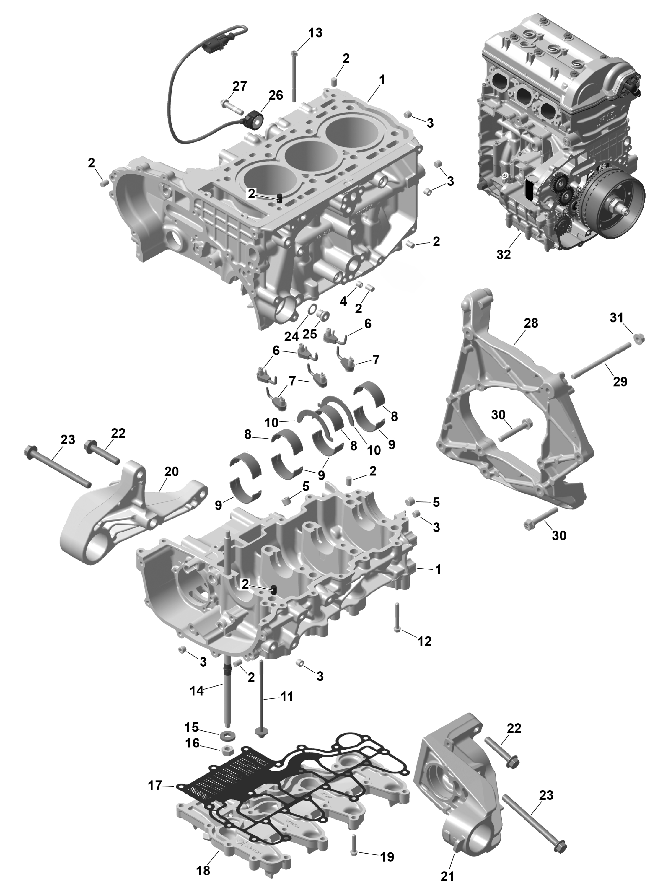 ROTAX - Crankcase