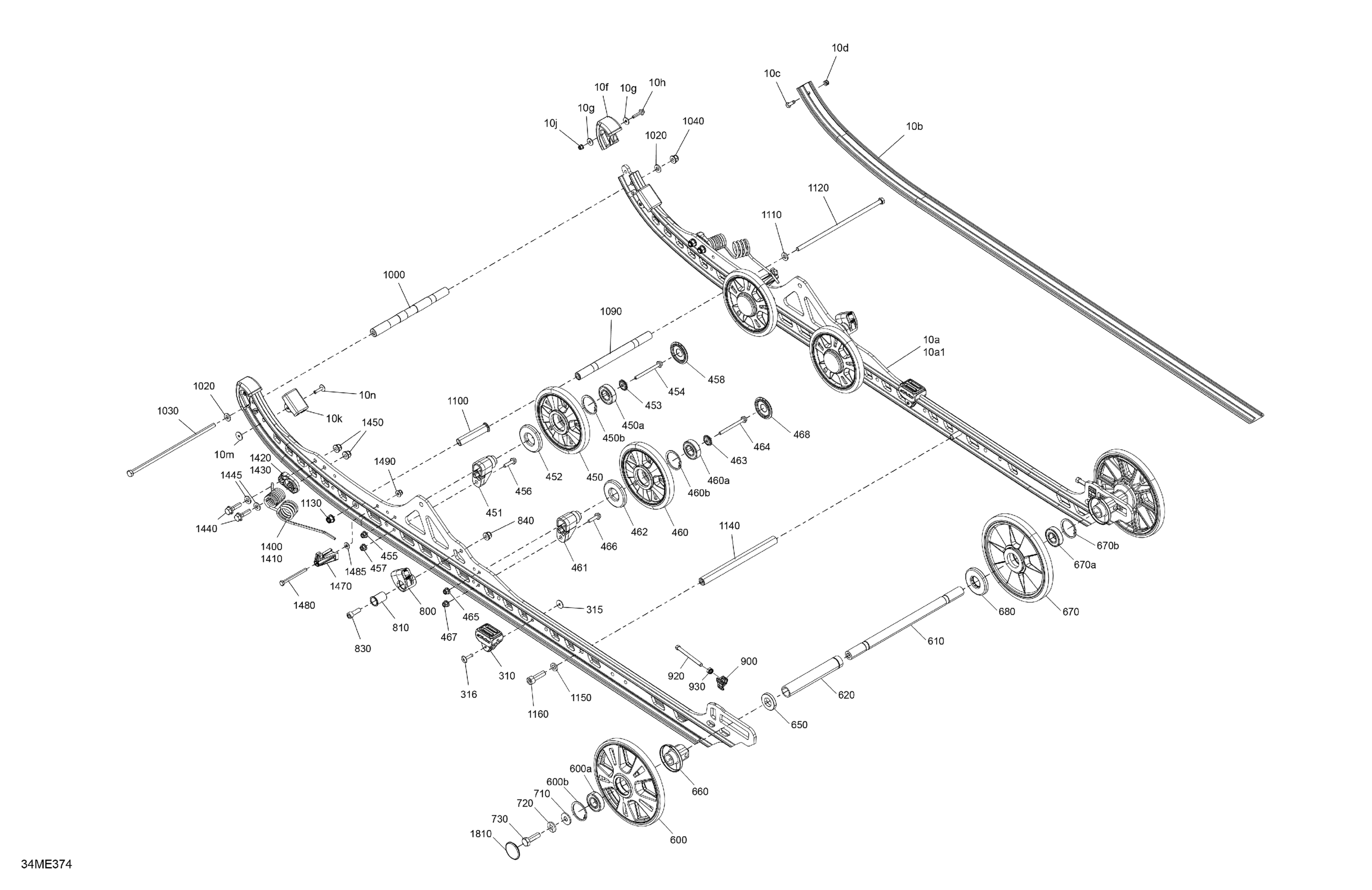 Схема узла: Suspension - Rear - Lower Section