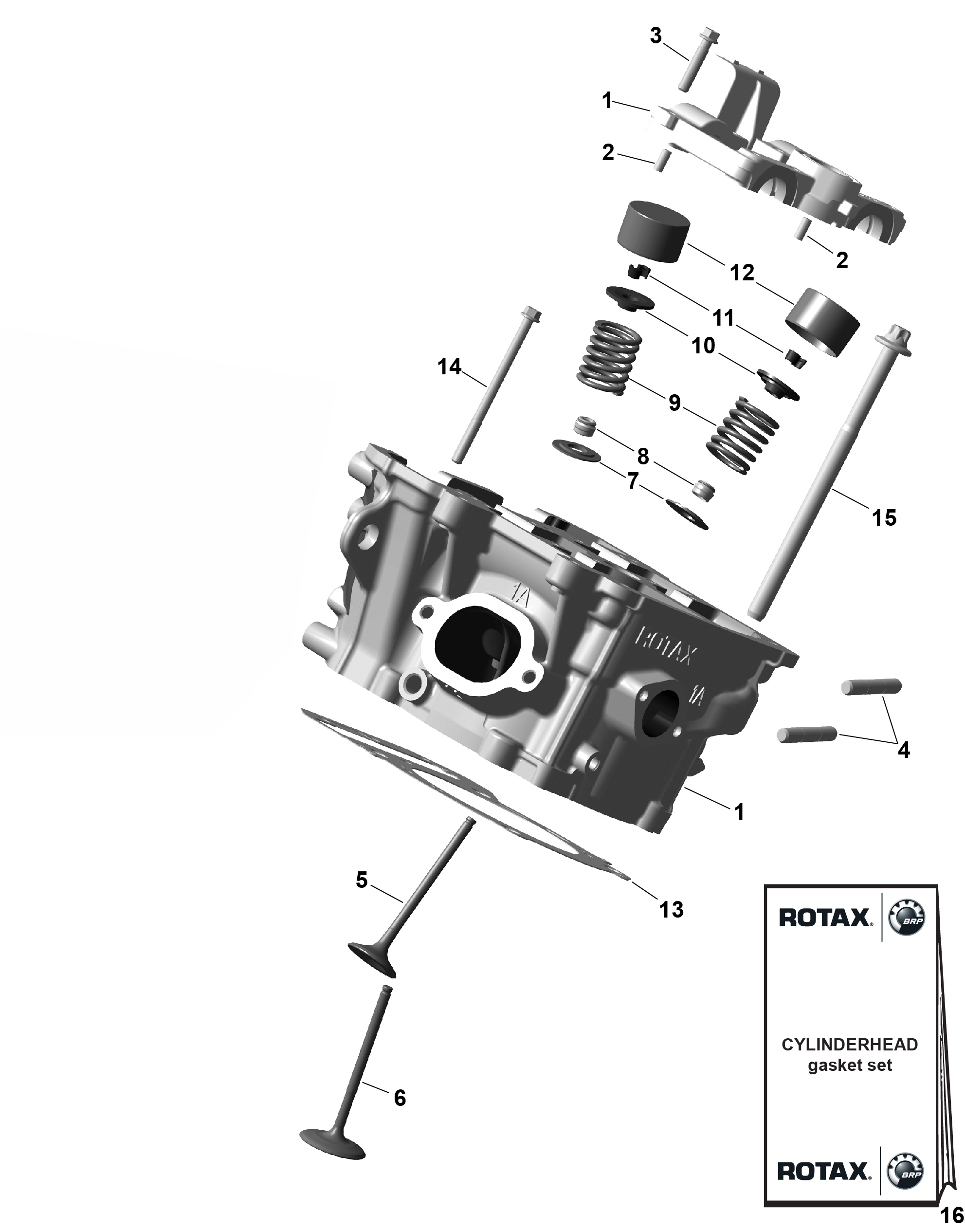 Схема узла: ROTAX - Cylinder Head