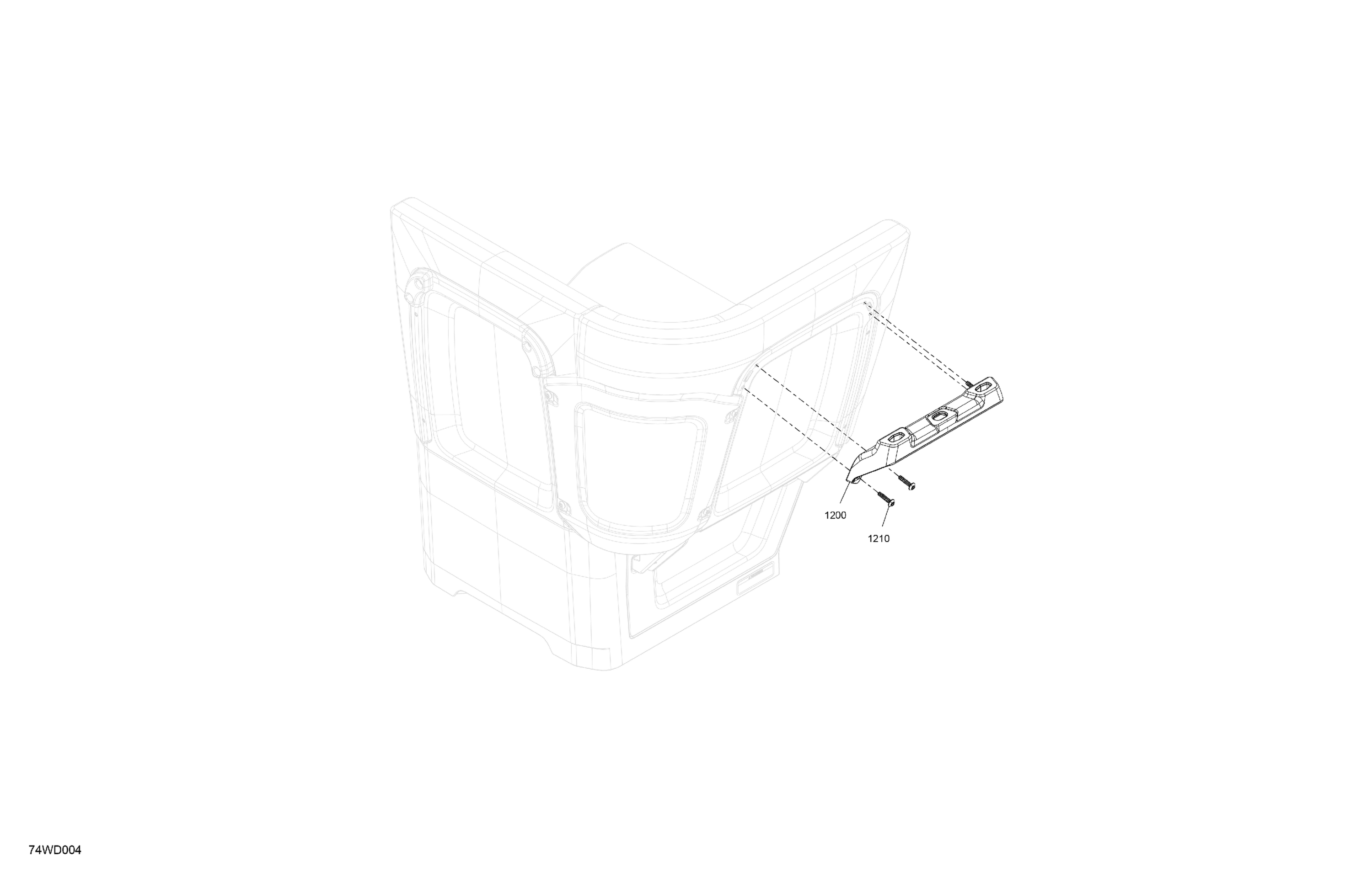 Схема узла: FURNITURE - LinQ Lite Holder For Corner Backrest