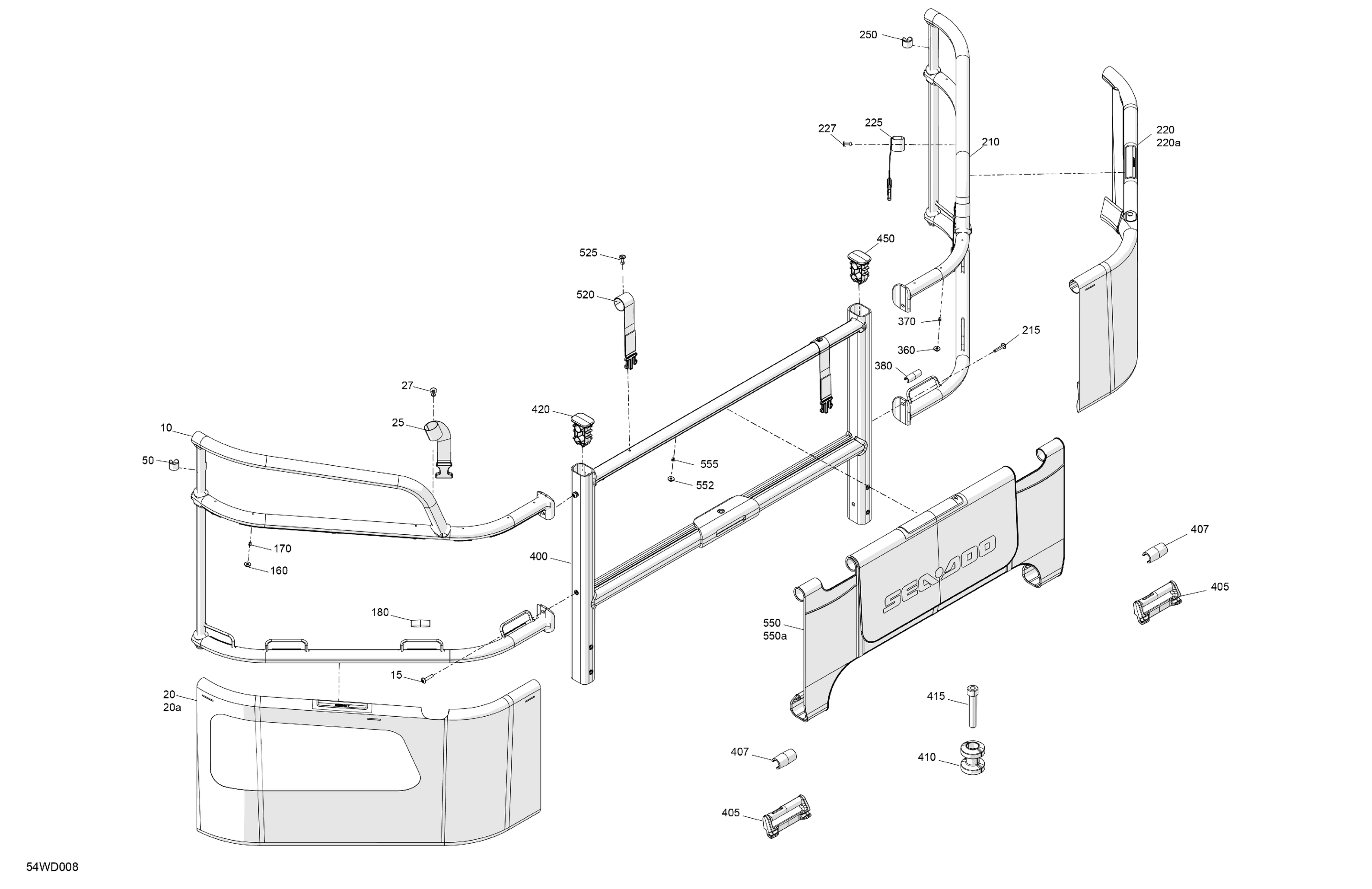 GUARD RAILS - Rear